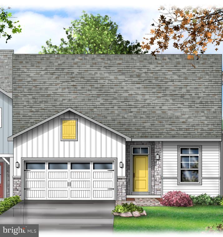 Peregrine is a townhome community located in the peaceful countryside, but conveniently located within minutes to  Rte 30 and major shopping.  Homes are built by "BEST OF" award winning builder Millfield Construction Company!

The Kendal ranch home, 36’ wide, boasts first floor living in a bright and cheery open floor plan.  It has 2 bedrooms and 2 full baths. The main ceilings are 9' going to 11' in the dining room and living room with beautiful transom windows.  The sizable living room also has a cozy gas fireplace. The well-proportioned owner’s suite includes a large walk-in closet and generous owner’s bath with 6' double bowl vanity and 5' tile shower (shower pan with tile walls).  The chef in the family will appreciate the sizable kitchen and 5’ kitchen island with soft-close cabinets and granite countertop . All homes in Peregrine feature Superior Wall basements with this one being a walk-out at a premium location (no homes behind)  The laundry room has a laundry tub and leads out to the 2-car garage with extra storage space.  You may also enjoy entertaining on the 10x12 composite deck off the living room.   This home is in Phase 2 and construction is underway, but there is still time to select the interior finishes to make it unique to you!   ESTIMATED delivery timeframe depends on when interior finishes are selected.