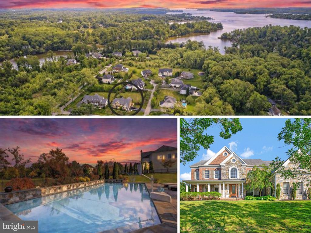 This exceptional Colonial is more than a home—it’s a lifestyle. Perfectly positioned within a sought-after waterfront community offering private water access, a swim dock, and convenient kayak storage, this residence delivers an elevated blend of elegance, comfort, and resort-style living.

Introducing the prestigious Langley model—offering over 7,200 sq ft of living space—this impressive home makes a statement from the moment you arrive, with its charming covered front porch and expansive three-car side-loading garage. Inside, timeless craftsmanship and thoughtful design are evident at every turn, from the rich hardwood floors that flow throughout the main living areas to the grand two-story foyer that sets the tone for what’s to come.

The main level offers a perfect balance of sophistication and functionality, featuring a formal living room, a private home office with custom built-ins, and a breathtaking two-story great room anchored by a stunning stone corner fireplace and walls of windows that flood the space with natural light. The gourmet kitchen is truly the heart of the home—an expansive space complete with a large center island, walk-in pantry, sun-drenched breakfast room overlooking the backyard oasis, and a convenient wet bar that seamlessly connects to the formal dining room—ideal for entertaining.

Step outside and experience your own private retreat. The custom-built heated saltwater pool is the centerpiece, enhanced by a dramatic stone waterfall and additional water features. A beautifully designed stone paver patio surrounds the space, complemented by a custom stone outdoor fireplace—creating the perfect setting for both quiet evenings and unforgettable gatherings.

Upstairs, the luxurious primary suite is a true sanctuary, featuring a spacious sitting area, an oversized walk-in closet, and a spa-inspired ensuite bath complete with a soaking tub and dual vanities. All secondary bedrooms are generously sized, offering comfort and flexibility for family and guests alike.

The fully finished lower level expands the living space even further, boasting a large recreation area, custom wet bar, dedicated game room, private bedroom with walk-in closet, and an impressive home theater—plus abundant storage throughout.

With exquisite custom wood trim details, expansive living spaces, and high-end indoor and outdoor amenities, this home offers a rare opportunity to enjoy refined living in a picturesque, amenity-rich community.