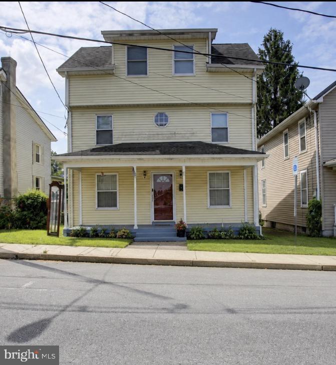 Charming 3- Story Home in the Heart of Mercersburg.

Welcome to this spacious and character-filled home conveniently located within walking distance of Mercersburg Elementary School, local ice cream shops, restaurants, and downtown amenities.
The main level features a welcoming living room, kitchen, laundry area, and a convenient half bath.  On the second floor, you'll find 2 generously sized bedrooms,  a full bathroom, and an oversized walk-in closet large enough to be converted into an additional bedroom, nursery, office, or flex space. The third floor offer another large bedroom, and full bathroom, providing plenty of room for the family or guests.
This home showcases beautiful wooden staircases, a covered front porch perfect for relaxing, and a covered back porch for enjoying quiet evenings outdoor. Situated on a peaceful street, this property combines small-town charm with convenient access to everything Mercersburg has to offer.
Don't miss your opportunity to own this spacious home in a prime location.