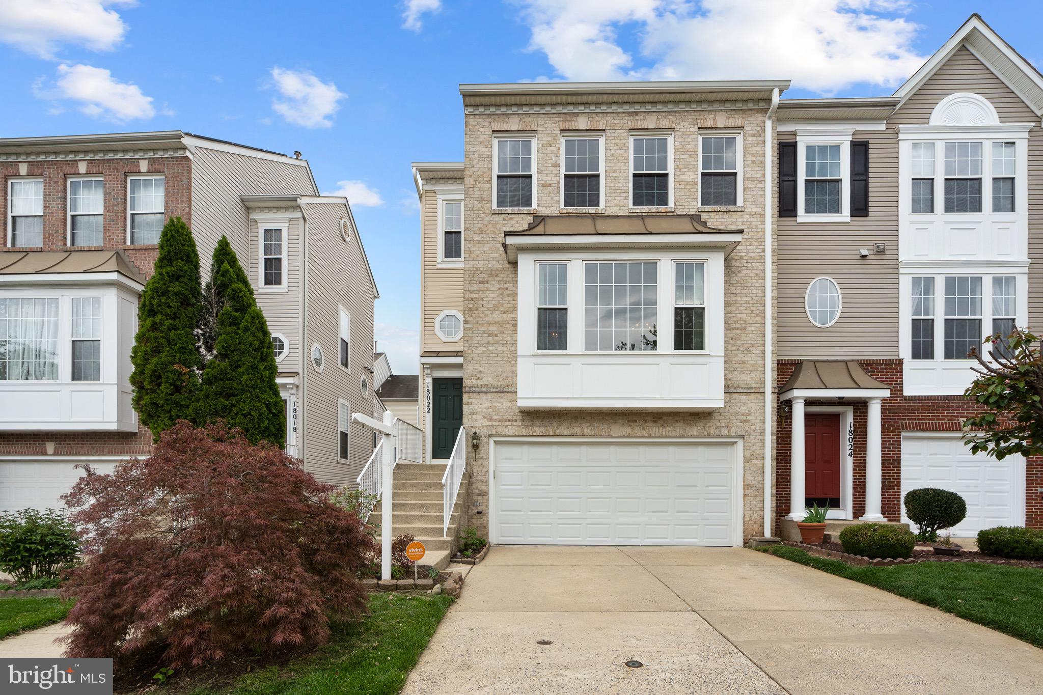 **MULTIPLE OFFERS - SELLER HAS ACCEPTED AN OFFER. THANK YOU!** Welcome to this bright and airy end-unit townhome offering 3 bedrooms, 2 full baths, and 2 half baths, located in the sought-after Kingsview Village community. Gleaming hardwood floors flow throughout the home, enhancing the open and inviting atmosphere. The main level features a formal living and dining area illuminated by a classic chandelier and a large picture window. The gourmet kitchen is a chef’s dream, boasting stainless steel appliances, wood cabinetry, granite countertops, an island with bar seating, a pantry, a convenient desk area, and a dining area. Adjacent to the kitchen, the large family room offers a cozy gas fireplace and access to the expansive deck — perfect for outdoor entertaining. Upstairs, you'll find all three bedrooms with upgraded hardwood flooring (installed 2021) two full baths. The spacious primary suite showcases hardwood floors, two walk-in closets, and an en-suite bath featuring a dual vanity, soaking tub, and a walk-in shower. The finished lower level provides a large recreation room, a half bath, and access to a covered patio, ideal for relaxing. Enjoy the fantastic community amenities, including playgrounds, outdoor pool, tennis courts, and a community center. This home is conveniently located near South Germantown Recreational Park and SoccerPlex which both have abundant space to meet all of your sporting and outdoor interests! This property perfectly blends comfort, style, and convenience — a must-see!