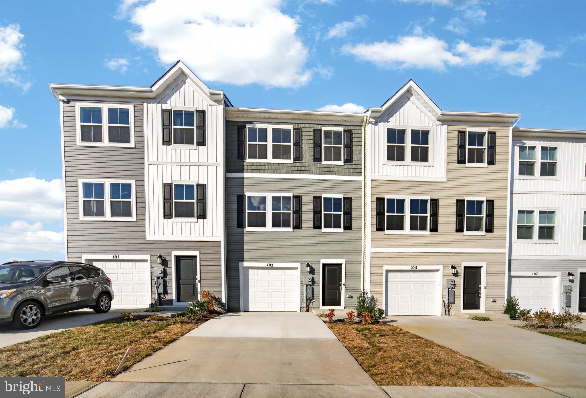 ¡Se Habla Español! ***Will work with applicants who have credit scores under 600. Must meet application requirements with supporting documents for approval.***  Brand New 2025 Construction. Be the first to call this home! This beautiful townhome offers three fully finished levels and a spacious one-car garage, giving you plenty of room for parking, storage, or even a home gym setup. The lower level features a versatile flex room with luxury vinyl plank (LVP) flooring, perfect for a home office, media room, or playroom. The main level boasts an open concept layout filled with natural light. The kitchen seamlessly connects to the main living space, making it ideal for everyday living or entertaining. There is also a convenient half bath on this floor for guests. Upstairs, you will find two generously sized secondary bedrooms, a full bath, and a laundry closet for added convenience (Washer & Dryer will come included). The primary suite includes soft carpeting, recessed lighting, a walk-in closet, and a private en-suite bath with LVP flooring and a tile shower. Step outside to your backyard, a standout feature of this home. It is the perfect spot to grill, relax, or host gatherings. Whether it is your morning coffee or a summer evening with friends, this space truly shines. Location is another highlight. This property is only minutes from Route 81, making commuting simple and convenient. You will also enjoy being very close to shopping centers such as Target and just a few minutes from the gym. With modern finishes and a fresh, move-in ready feel, this brand-new 2025 home has everything you need. Book your showing today!