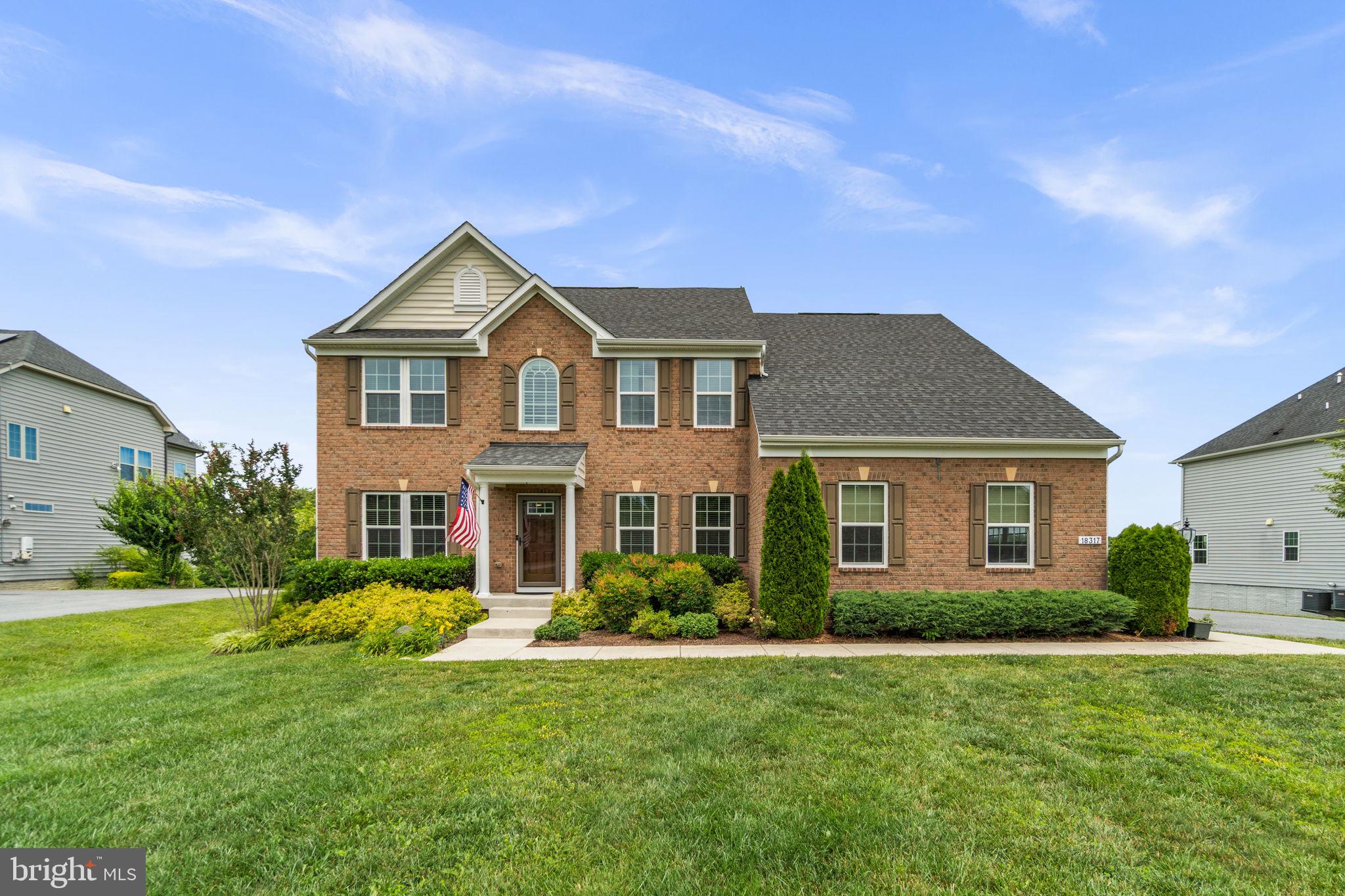Welcome to 18317 Chelsea Knolls Drive, a beautifully maintained home built in 2016 and located in the highly sought-after Howard County side of Mount Airy. Freshly painted throughout and featuring brand new carpet, this move-in ready home combines modern finishes, generous living spaces, and a functional floor plan designed for today's lifestyle. From the moment you enter, you'll appreciate the beautiful hardwood floors that span the entire main level, creating a warm and inviting atmosphere. The open-concept layout seamlessly connects the living, dining, and kitchen areas, making it ideal for both everyday living and entertaining. The kitchen is equipped with stainless steel appliances, ample cabinetry, and plenty of prep space, while the adjacent dining area opens to a spacious deck overlooking the large, flat backyard—perfect for summer barbecues, outdoor gatherings, or simply enjoying the peaceful surroundings. Upstairs, you'll find three generously sized bedrooms, as well as a spacious primary suite designed as a private retreat. The primary bedroom features a large walk-in closet and an en-suite bathroom complete with dual vanities, a soaking tub, and a separate walk-in shower. A dedicated laundry room on the upper level adds convenience to everyday living. The fully finished basement expands the home's living space with a large recreation room, an impressive wet bar perfect for entertaining, a full bathroom, and a private flex room that can easily serve as a home office, gym, playroom, or guest space. With plenty of room to spread out, the lower level offers endless possibilities to fit your lifestyle. Ideally situated in one of Howard County's most desirable communities, this home offers easy access to top-rated schools, parks, shopping, dining, and commuter routes while maintaining the charm and tranquility that make Mount Airy such a desirable place to call home. With fresh updates, modern finishes, and over three levels of thoughtfully designed living space, 18317 Chelsea Knolls Drive is ready to welcome its next owners. Schedule your private showing today!
