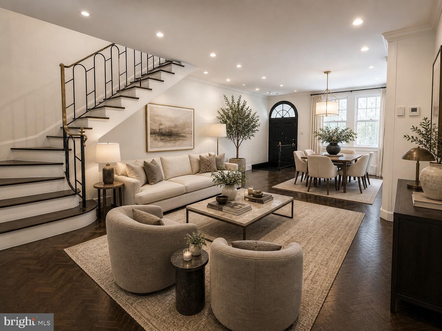 Welcome to 1915 Panama Street—affectionately known as “Rue de Panama”—a rare opportunity to live on one of RITTENHOUSE SQUARE’s most charming and TRANQUIL TREE-LINED BLOCKS. Tucked away on a quiet street yet positioned in the true heart of the neighborhood, this home offers a seamless blend of historic character and modern sophistication. This beautifully appointed residence features FOUR BEDROOMS AND THREE FULL BATHS, thoughtfully designed for both comfortable living and elegant entertainment. Step into your inviting cozy living room complemented by a FIREPLACE that adds character throughout as well as GORGEOUS DARK WOODEN FLOORS. The living room flows seamlessly into the spacious dining room perfect for dinner parties and entertaining family and friends. Off of the dining room is a charming kitchen complete with a gas cooktop, sleek countertops, and high-end appliances and cabinetry. All overlooking a delightful bluestone PRIVATE PATIO, perfect for outdoor dining or relaxing. Going up a level takes you to a SPACIOUS DEN/FAMILY ROOM or flex space with a full bathroom. The 2nd floor also boasts a bedroom with a CHARMING FIREPLACE highlighted by classic French doors that open onto a WROUGHT-IRON JULIET BALCONY, adding timeless European charm. On the next level of this Rittenhouse Square residence, you will find a serene primary suite that has beautiful dark wood floors with its own walk-in closet and a beautiful tile bathroom with a large shower and a TWO-SINK VANITY. The top floor contains two bedrooms each with it's own closet and a full bathroom. Just steps away, you’ll find everything that makes Center City living exceptional. Enjoy a short stroll to Rittenhouse Square, renowned dining destinations, boutique shopping, grocery stores, and everyday conveniences. Cultural attractions along the Avenue of the Arts are also within easy reach. With over 45 restaurants and cafés practically at your doorstep, and close proximity to the University of Pennsylvania, Thomas Jefferson University Hospital, and CHOP, this location truly cannot be matched. Experience the VERY BEST OF PHILADELPHIA LIVING—where history, style, and vibrant city life come together effortlessly.