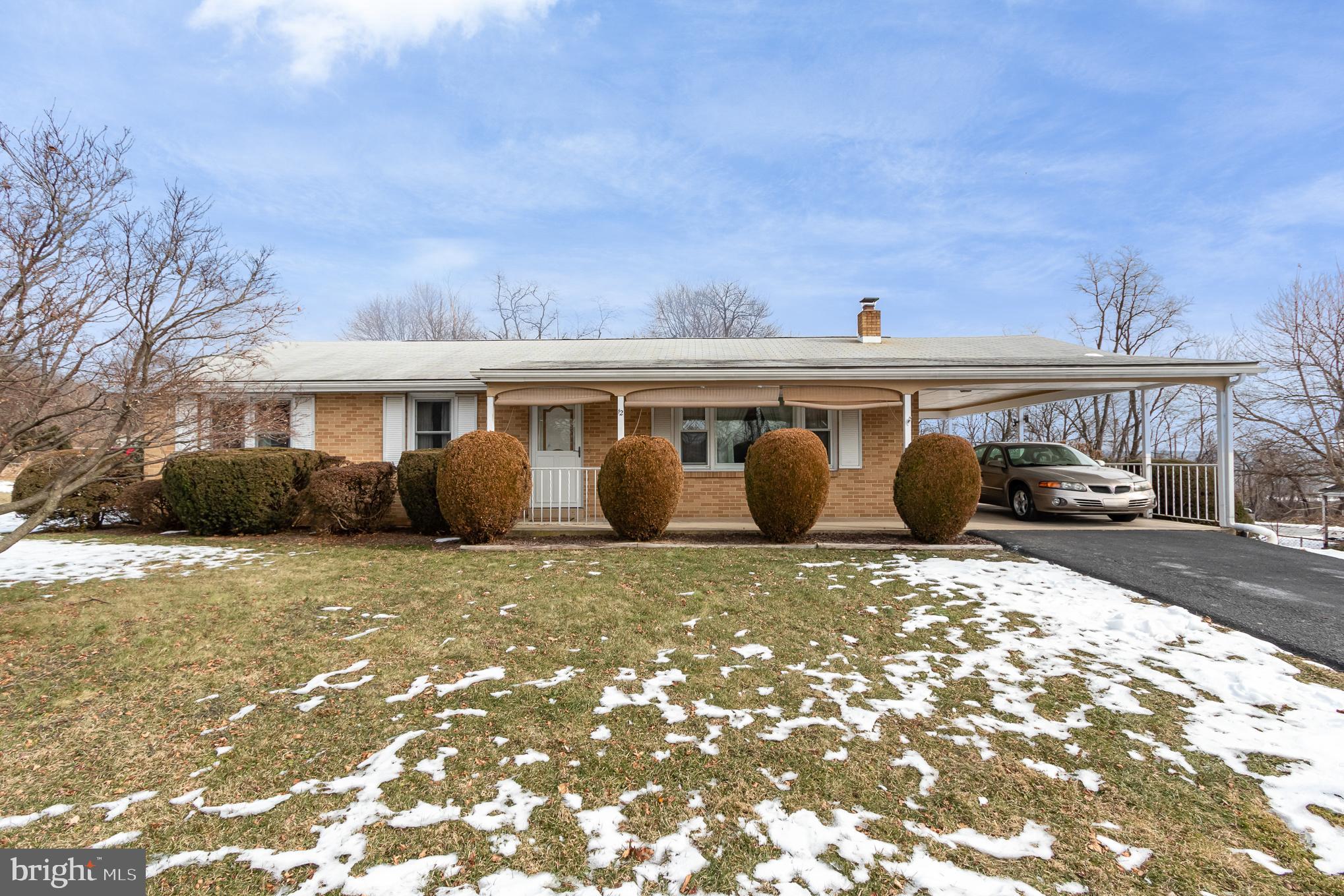 Huge potential in this lovingly maintained, one owner Ranch in East Pennsboro Township. Plenty of outdoor space for kids, pets, and a garden on a large corner lot. Bring your ideas and dreams and this home is the one you've been looking for! Windows replaced in 2000, and roof in 2013, the big items are taken care of. Original hardwood floors under carpet throughout the home (can be seen in the closets). All 3 bedrooms are a nice size. Close to major highways, shopping, and hospitals yet out of the way.
