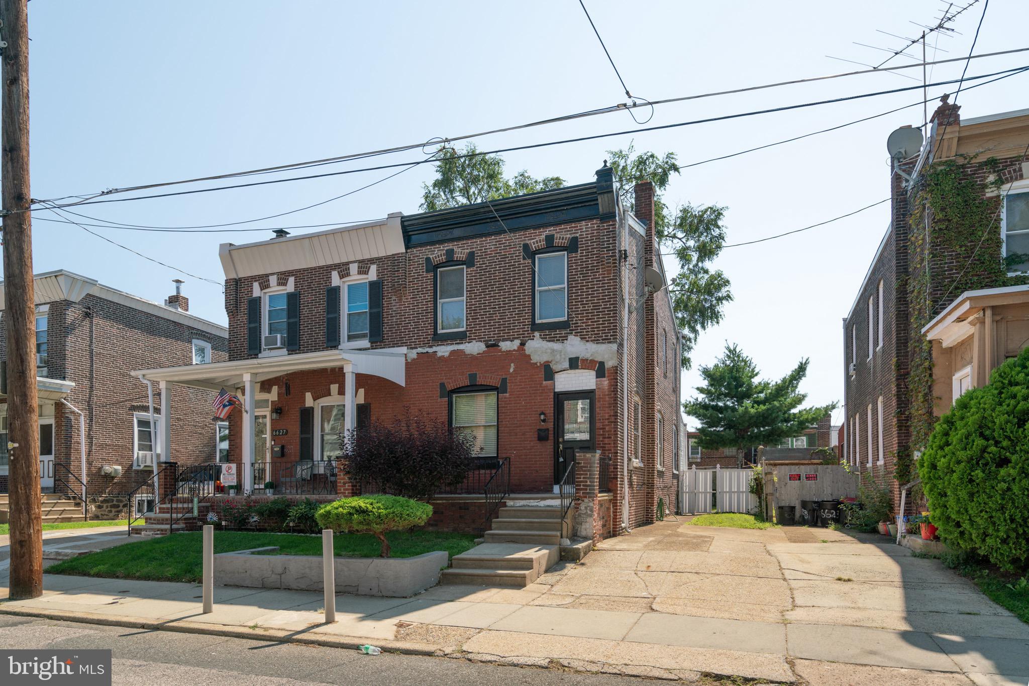 Welcome to 6625 Marsden Street a large brick twin home on a quiet block! Pull right into your own driveway and skip looking for street parking. There is a nice front porch for your use to enjoy the morning coffee. Once you get inside you will notice the abundance of natural sunlight from the very large windows.  The floor plan is open and ready for the new family to make it their own. The kitchen is large and has been updated over the years. Upstairs you will see three large bedrooms and a hall bathroom, all with high ceilings and plenty of room in each.  There is a dry basement that can be used for added living space or perfect for storage as well. The backyard is private with new fencing and tress for privacy. We welcome your visit!