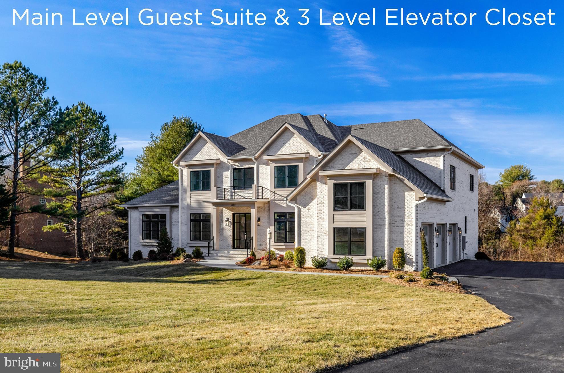 Gulick Group's newest design featuring a MAIN LEVEL GUEST SUITE,  full CATERING kitchen and ELEVATOR shaft closet on 3 levels for future installation. The upper level features an expansive sitting room in the owner's suite, along with three additional bedrooms.  The fully finished lower level is perfect for entertaining, offering  recreation and game room with large wet bar area, along with a 6th bedroom and dual entry bathroom, exercise and media rooms. This home is  conveniently located with easy access to route 7 near the shops, restaurants and recreational activities of Washington DC, Tysons Corner, Reston and Leesburg. Great Falls, renowned for its  parks both national and regional, and access to the Potomac River, miles of trails. 

Photos are of a similar model