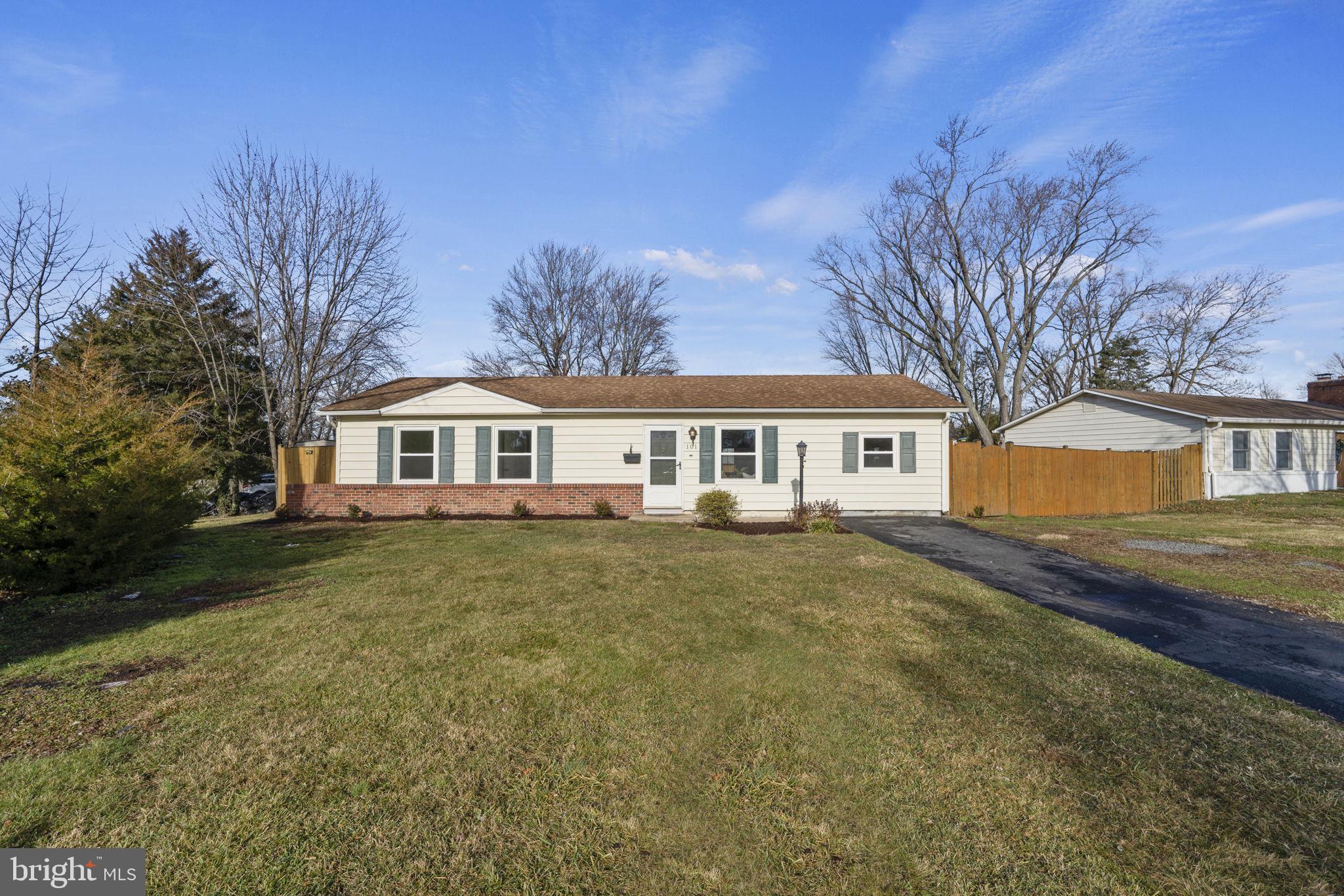 Offer deadline Monday, January 15th @ 12 o'clock noon. Fully renovated home hits the market in Sterling, VA! This spacious one level rambler offers an open and flowing floor plan with nearly 1,600 square feet of finished living space. The heart of the home features an oversized family room and a brand new kitchen with a large island, stainless steel appliances, quartz countertops, high end cabinets with tons of storage space and brand new pendant and recessed lights. The large private owners bedroom offers in-room laundry with a brand new washer & dryer (2023), brand new laminate flooring (2023), a walk-in closet, and tons of natural light. Down the hall you will find three large guest bedrooms, a fully renovated full bathroom, a fully renovated half bathroom, a coat closet/pantry, and a linen closet. **Notable upgrades include a full home renovation of the entire house (2023), brand new stainless steel appliances (2023), brand new kitchen (2023), brand new washer and dryer (2023), two fully renovated bathrooms (2023), brand new flooring and fresh paint throughout (2023). Located in the coveted Loudoun County School district this home is zoned for Sterling Elementary, Sterling Middle School, & Parkview High School. Conveniently located just minutes to Dulles Town Center Mall, Sterling Overlook Shopping Center, & Dulles International Airport + commuter roads such as Route 7 & Route 28.