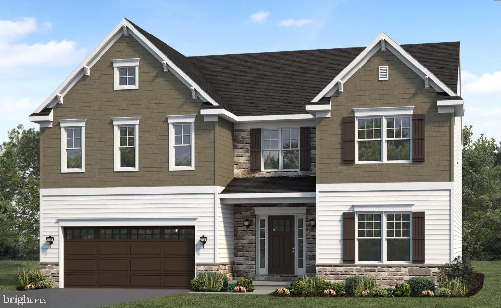 UNDER CONSTRUCTION – AVAILABLE THIS SUMMER: This thoughtfully designed 2-story home with 5 bedrooms, including one on the first floor, features 9’ ceilings on the first floor and stylish vinyl plank flooring throughout the main living areas. The 2-car garage with an extra storage area opens to a mudroom complete with built-in lockers. The kitchen is well-equipped with stainless steel appliances, quartz countertops with tile backsplash, and a large center island and pantry. The sunny dining area provides access to the rear patio and the 2-story family room is warmed by a gas fireplace with floor-to-ceiling stone. On the second floor, the owner’s suite includes a private bathroom with a tile shower, double bowl vanity and an expansive closet. Adjacent to the suite are 3 additional bedrooms, a full bathroom, laundry room and loft space. (The floor plan shown represents the standard layout for this home plan. Actual layout, features, and options may vary. Construction plans take precedence over artwork. Please see the Community Sales Manager for details.)