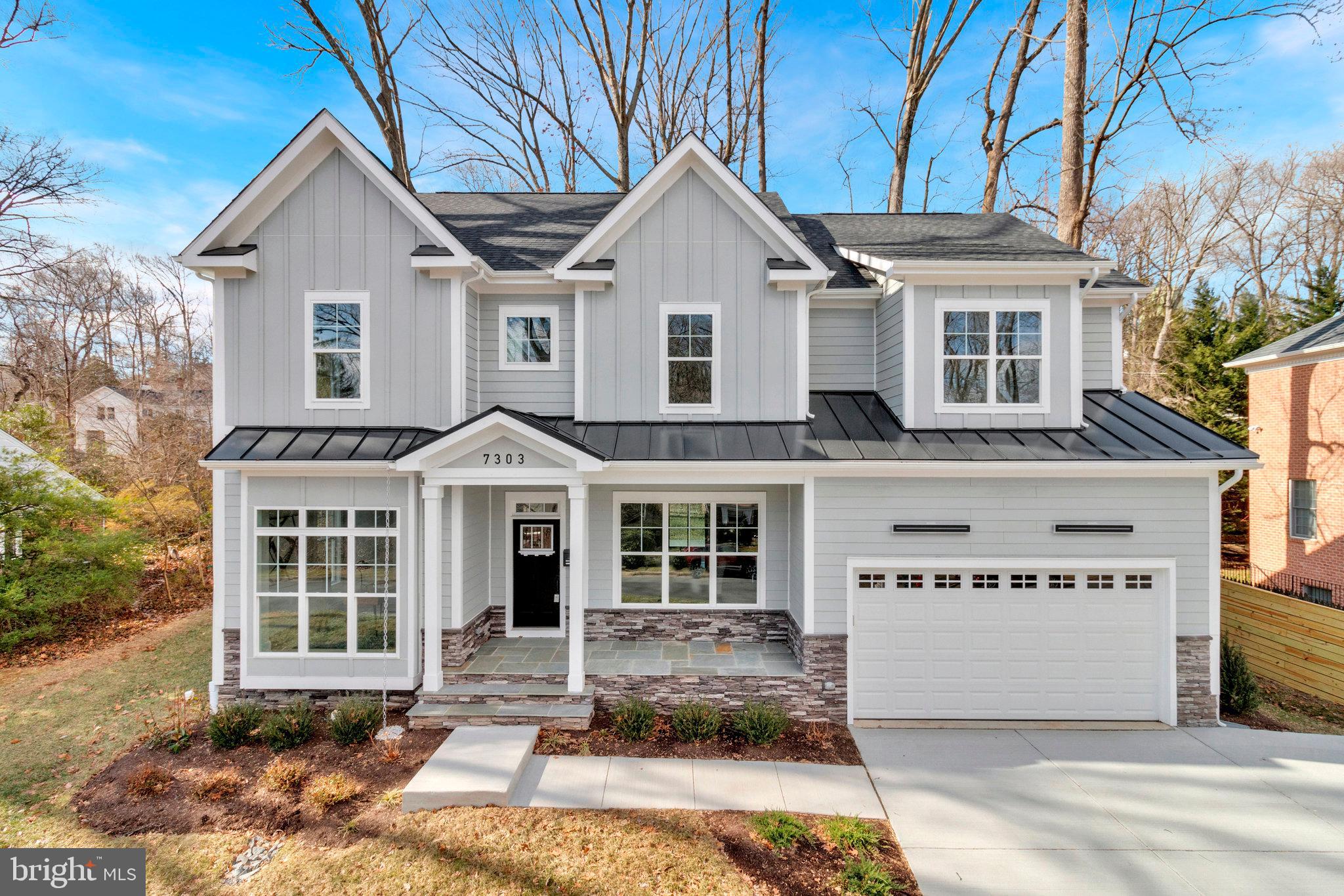 PRICE REDUCTION! Open Sunday (3/16) 2-4pm* Welcome to this brand-new Potomac Homes built custom home with 4th level loft on a private .27-acre lot in the heart of Falls Church and in McLean High School pyramid. This wonderful home features 5 bedrooms, 6 full baths, and optional 6/7 bedroom(s) on the main level and loft – both with direct access to a full bath. Key highlights include: 10’ ceilings on main level, 7.5” European white oak hardwoods, contemporary staircases, gourmet kitchen with 48” Viking gas range, custom built-in range hood, double Bosch dishwashers, over/under cabinet lighting, quartz counters with waterfall edge, and 66” wide refrigerator/freezer. The main level also features a mud room, coffered ceilings in the family room, oversized slider to the composite deck/rear yard, butler’s pantry, dining room, and office/den with access to full bathroom. The upper level features an incredible primary suite with large walk-in closet ($10K design allowance) and oversized walk-in shower/wet room with curbless entry.  The upper level also includes 3 secondary bedrooms (all with direct access to a full bathroom) and a wonderful laundry room with quartz counters, sink, and lots of cabinetry. The bonus 4th level loft includes a large open space and attached full bathroom – so many options (potential bedroom, office, game room, etc.).  The fully finished walk-up basement features LVP flooring, 2 large rec room areas, and walk-up wet bar with beverage refrigerator, sink, and dishwasher.  The lower level also features a bedroom, full bathroom, and lots of storage. The exterior features Hardiplank siding, architectural roof shingles, PVC trim, and oversized concrete driveway to the 2-car garage.  The private rear yard includes a ground level deck, mature trees, and lots of open grass space.  All of this just minutes to downtown Falls Church,  Arlington, Mosaic District, Washington DC, schools, restaurants, shopping, parks, Poplar Heights Swim & Tennis, W&OD trail,  major commuting routes, and so much more. Schedule a tour today!