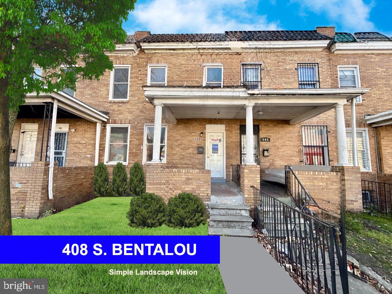 𝐖𝐞𝐥𝐜𝐨𝐦𝐞 𝐭𝐨 𝟒𝟎𝟖 𝐒 𝐁𝐞𝐧𝐭𝐚𝐥𝐨𝐮 𝐒𝐭𝐫𝐞𝐞𝐭, a well-kept three-bedroom, one-bath brick townhome offering comfortable living space and classic Baltimore charm. The main level features a spacious living room, separate dining area, and a bright kitchen with ample cabinet storage and direct access to the rear yard.

Upstairs, three nicely sized bedrooms and a full bath provide a functional and traditional layout. The lower level offers clean utility and storage space with laundry hookups and room for future customization.

Conveniently located near local schools, public transportation, and commuter routes, this property is ideal for homeowners or investors seeking a solid, move-in ready home in a central West Baltimore neighborhood