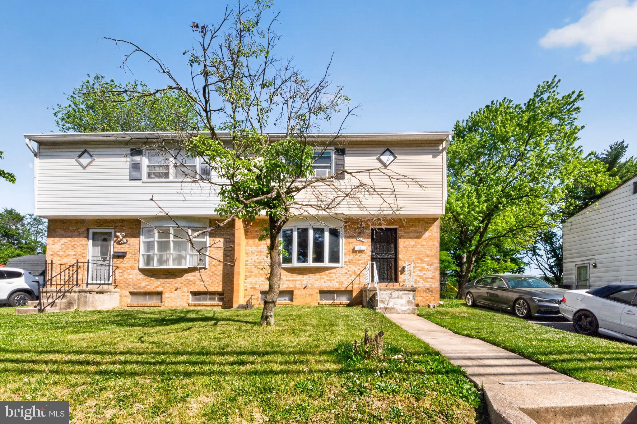 This charming twin home in Crown Estates offers a blend of traditional style and modern convenience. Built in 1967, the residence features a well-designed layout with 3 bedrooms and 1.5 bathrooms, encompassing 1,219 sq. ft. of finished space. The interior boasts hardwood and carpet flooring, complemented by upgraded countertops in the eat-in kitchen, perfect for casual dining. A formal dining area enhances the entertaining experience, while ceiling fans and ample natural light create a welcoming atmosphere. The partially finished basement provides additional living space and includes a convenient laundry area. Outside, the property is adorned with durable vinyl siding and a brick front, ensuring lasting appeal. The lot, measuring 0.11 acres, backs to serene trees, offering a peaceful retreat in your own backyard. Crown Estates is a vibrant community with easy access to local parks and recreational areas, ideal for outdoor enthusiasts. Residents benefit from essential public services, enhancing the overall quality of life. With off-street and on-street parking options, convenience is at your fingertips. This home is a perfect opportunity for those seeking a blend of comfort, community, and accessibility. Home is being conveyed AS-IS.