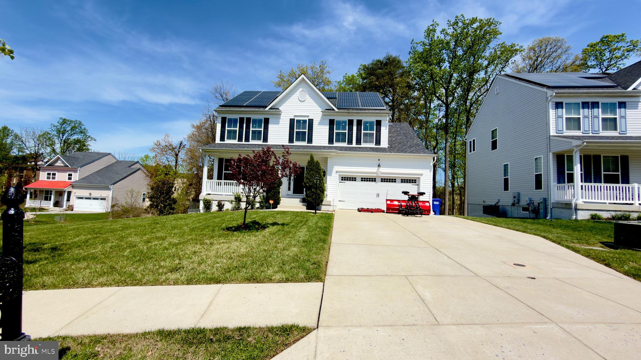 Tucked away in a private enclave of newer homes, this spacious colonial offers the perfect combination of modern construction, thoughtful upgrades, and outdoor living. Built in 2016 and situated on a desirable corner lot next to a quiet cul-de-sac, this home provides added privacy and minimal through traffic.
Inside, you’ll find over 2,300+ square feet of well-designed living space featuring hardwood floors throughout, creating a seamless, clean, and elevated feel. The main level offers an open layout ideal for both everyday living and entertaining.
Step outside and enjoy a true outdoor extension of the home, complete with a large stone patio, dedicated grill area, and an additional deck—perfect for hosting, relaxing, or enjoying quiet evenings.
A solar panel system is already in place to help offset energy costs, with the current agreement to be assumed by the buyer.
Upstairs, generously sized bedrooms include a primary suite with private bath. The full walkout basement offers endless potential for additional living space, home office, or recreation area.
Located on a quiet circle within a small, established community, this home offers the rare advantage of newer construction without the wait, while still being close to major commuter routes, shopping, and dining. Opportunities like this—newer construction, premium lot, and outdoor upgrades—are rarely available in this area.