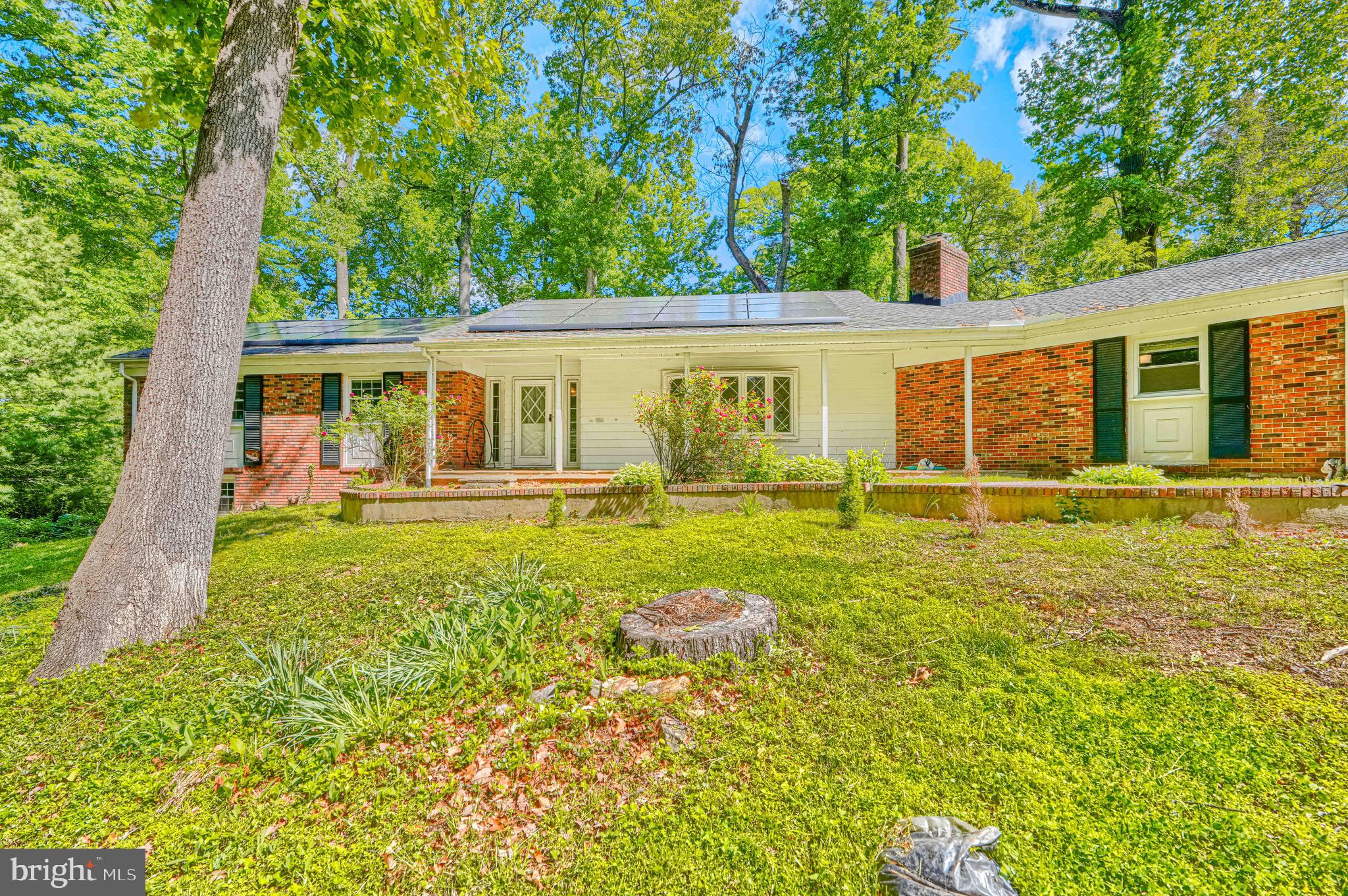 Welcome to the highly desirable Cub Hill Estates community! Opportunity knocks to put your touches on this large rancher. Nestled in a picturesque tree-lined setting, this 3-bedroom, 2 full bathroom rancher offers the perfect blend of comfort, convenience, and one-level living. Step inside to discover spacious living areas filled with natural light, a large primary suite featuring an updated en suite bathroom and oversized walk-in closet, and a functional layout designed for everyday living and entertaining. The large 1,800 sq ft basement offers enormous opportunity for an entertainment haven making it over 3,600 sq feet of potentional living! Additional highlights include a 2-car garage, recently updated HVAC system, water heater, new main sewer line, and energy-saving solar panels for added efficiency. Enjoy the peaceful surroundings while still being conveniently located near shopping, dining, parks, and major commuter routes. A rare opportunity in one of the area’s most sought-after neighborhoods!