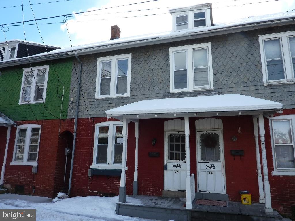 Remodeled 2 story row home only a block from historic downtown Lititz.This 3 bedroom home has replacement windows, new carpet and vinyl, new stove, new vanity and toilet and was recently painted inside and out. Nice sized rear deck and fenced in yard. Being sold as-is.