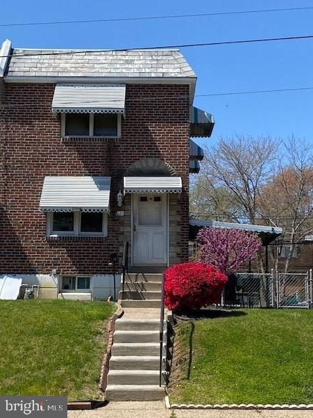 Welcome one and all to this charming 3-bedroom, 1 full bath end-of-row townhome located in the heart of Briarcliffe! Enter through the front door into a spacious, sun-filled living room with abundant natural light, which flows into a formal dining room and a nicely sized remodeled kitchen, perfect for everyday living and entertaining. The second floor features a generously sized primary bedroom, two additional well-proportioned bedrooms, and an updated full hall bathroom (2022). The fully finished basement offers additional living space ideal for a family room, recreation area, or entertaining, along with a separate laundry and utility area. Outside, enjoy a fully fenced-in yard perfect for gatherings, barbecues, or play, as well as a large side patio for relaxing or hosting. Additional highlights include a new gas heater (2022), new gas hot water heater (2026), exterior awnings, and hardwood floors throughout under carpeting. Conveniently located near schools, shopping, public transportation, restaurants, major roadways and highways, Philadelphia International Airport, and Center City Philadelphia, this home offers both comfort and accessibility—don’t miss this great opportunity! Currently being rented for $1950 a month. Photos from 2023.