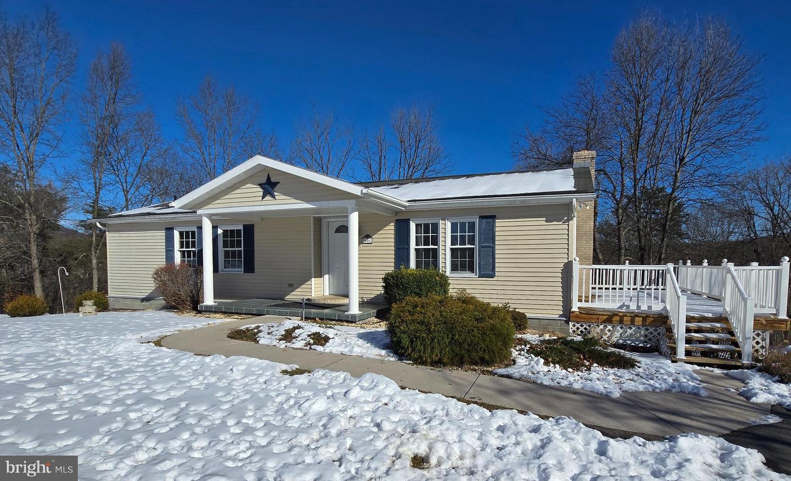Move right into this well maintained 3-bedroom, 2 full bathroom one level ranch style home with main level laundry, near the end of a quiet street in wild & wonderful West Virginia! Your beautiful home features a large kitchen with plenty of cabinet space, all appliances convey, sunny dining area with French doors that lead to the large side deck and plenty of space in the front living room as well! There is a primary suite with attached full bathroom, 2 additional spacious bedrooms and another full bathroom. The basement is unfinished with high ceilings making it a blank canvas to finish to meet your personal needs! This is a great little neighborhood, that you will love to be part of!
