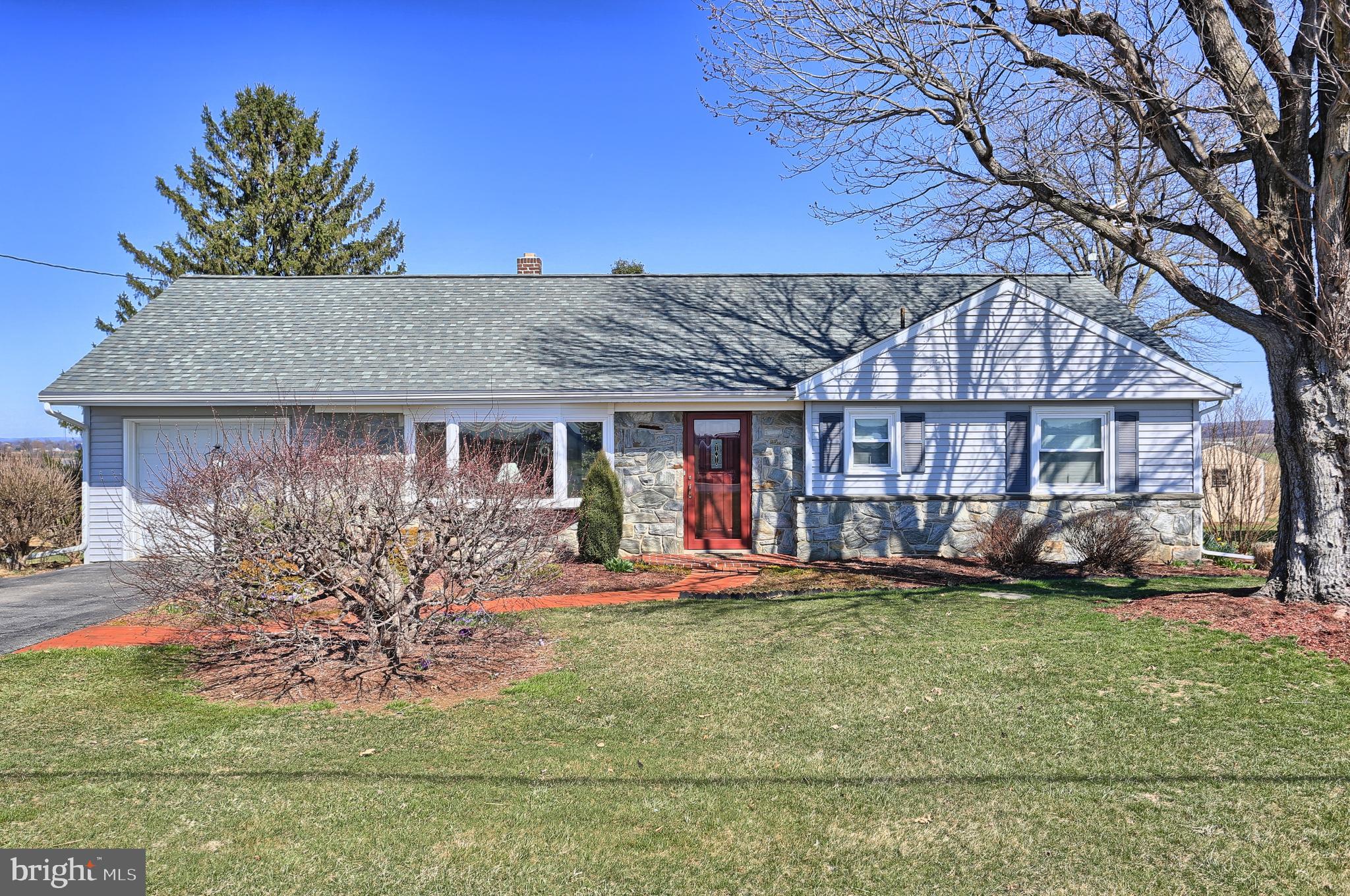 Fantastic Rancher in country setting located in Lampeter Strasburg School District.  Home features deck overlooking preserved farmland, large full basement, hardwood floors under carpet, attic storage, backyard shed, dining and living room.  If you are looking for a home that there is nothing left to do but move in this is the home for you.  Hurry this one won't last.  Homeowner keeps a meticulous house and asks that shoes be removed or booties provided at front door be worn over shoes.
