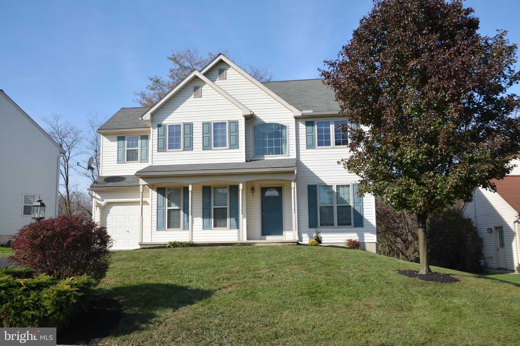 From the walk-out basement to the Master Suite, and many desirable features in between, this L/S home awaits you! Located in the Apple Croft development, the home offers a wonderfully open Kitchen/Dining/Gathering Room plus formal dining and living rooms! All the stainless steel appliances are included and the kitchen also features a Breakfast Bar Island, pantry, plenty of room too prep & cook! The breakfast area and Gathering Room features a gas fireplace and accesses the deck and backyard views!Upstairs, open landing area becomes you to the four bedrooms including the Master Suite with private full bath (soaking tub plus separate shower) and walk in closet. The dry locked, daylight basement has additional room, currently used a bedroom, but would also make a nice office. The rest of the basement is ready to finish and includes walk out access to a patio under the deck and the backyard. The backyard is large and backs to partial wooded and Amish pasture land. 1 year HMS home warranty included too!