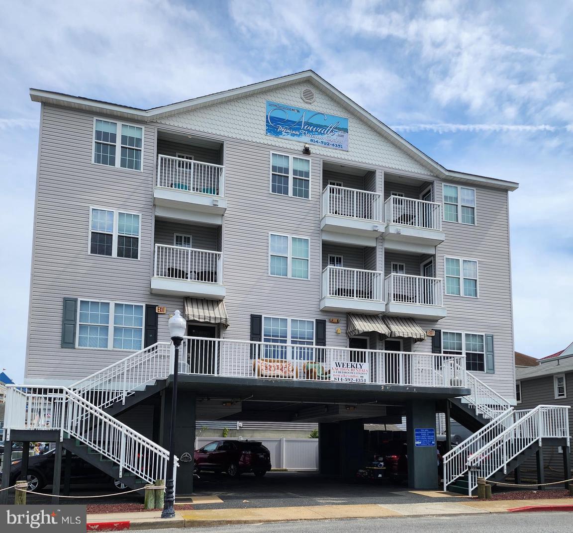 UNIQUE OPPORTUNITY! NO CONDO FEES! PROPERTY BEING OFFERED AS A PACKAGE OF 3 CONDOS WHICH MAKE UP THE ENTIRE CONDOMINIUM. YOU CAN NAME YOURSELF PRESIDENT, VICE PRESIDENT, SECRETARY, TREASURER OR ALL OF THE ABOVE. NO NEED TO DEAL WITH OTHER CONDO OWNERS.  Each condo contains 3 bedrooms plus den. Den is large with closet and window. Each unit is separately deeded with separate tax bills. Taxes shown in this listing is a combination of the total taxes for all three condos. All furnishings convey and all units feature stainless steel appliances and vinyl plank, ceramic and carpeted floors. Total turnkey operation for an investor. Roof is 4-5 years old. Units are 3 stories each, so lots of privacy. Parking under building with 2 assigned spaces per unit for a total of 6 spaces. Conveniently located with Bay views near MR Ducks, Angler, and The Jackspot (old Marina Deck). Walk to beach, boardwalk, inlet, water sports and boat rentals and all the downtown festivals. Shoulder season rentals are high due to walking distance to the festivals. Multiple outdoor decks for each unit. Two storage units for owners and/or tenants use.