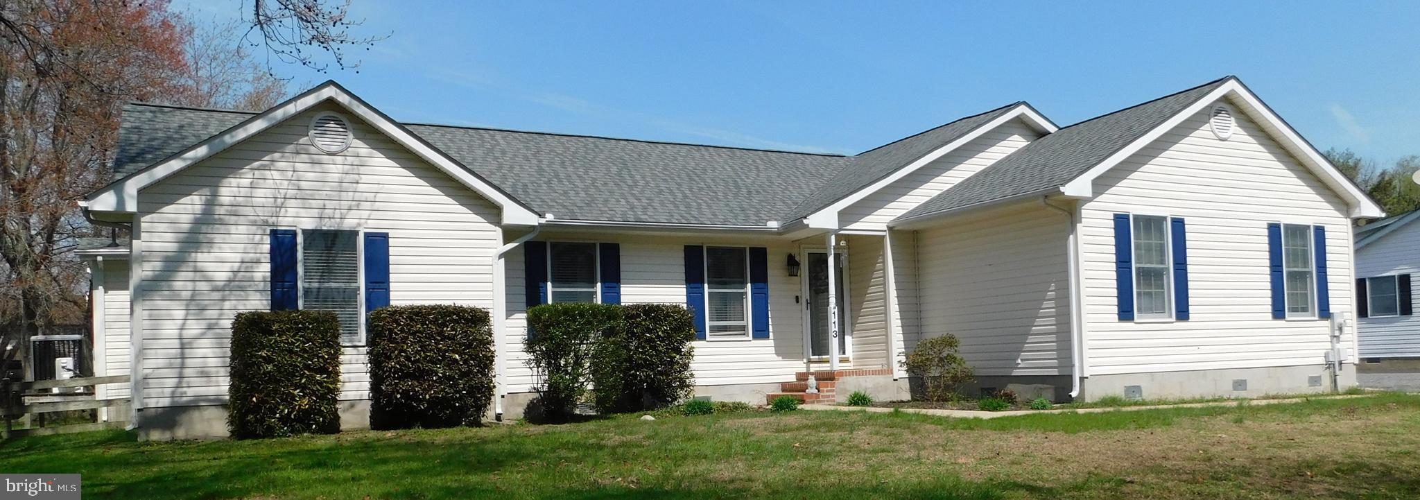Discover comfortable Eastern Shore living in this spacious 4-bedroom, 3-bath, 2,405 sq ft single level home, ideally located just one block from the Chester River. Designed for flexibility and convenience, the home features two primary bedrooms, each with its own private ensuite bathroom—perfect for multi generational living, long term guests, or creating a dedicated work from home suite. The spacious layout offers generous living and dining spaces while the kitchen sits at the heart of the home for easy everyday living. Multiple Systems including Roof, Heat Pump and Mini Split, Water Pump for Well, and Water Softener System have been installed or replaced within the last 5 years. Outdoor enthusiasts will appreciate being just a short distance from the river and having access to the Cross Island Trail. There is access to a boat launch within the community, making boating, kayaking, and fishing easily accessible. Interested in activities on land? Check out what Kent Narrows has to offer, including Dining, Shopping and Entertainment. A rare combination of location, layout, and lifestyle, this home delivers the best of single level comfort near the water.