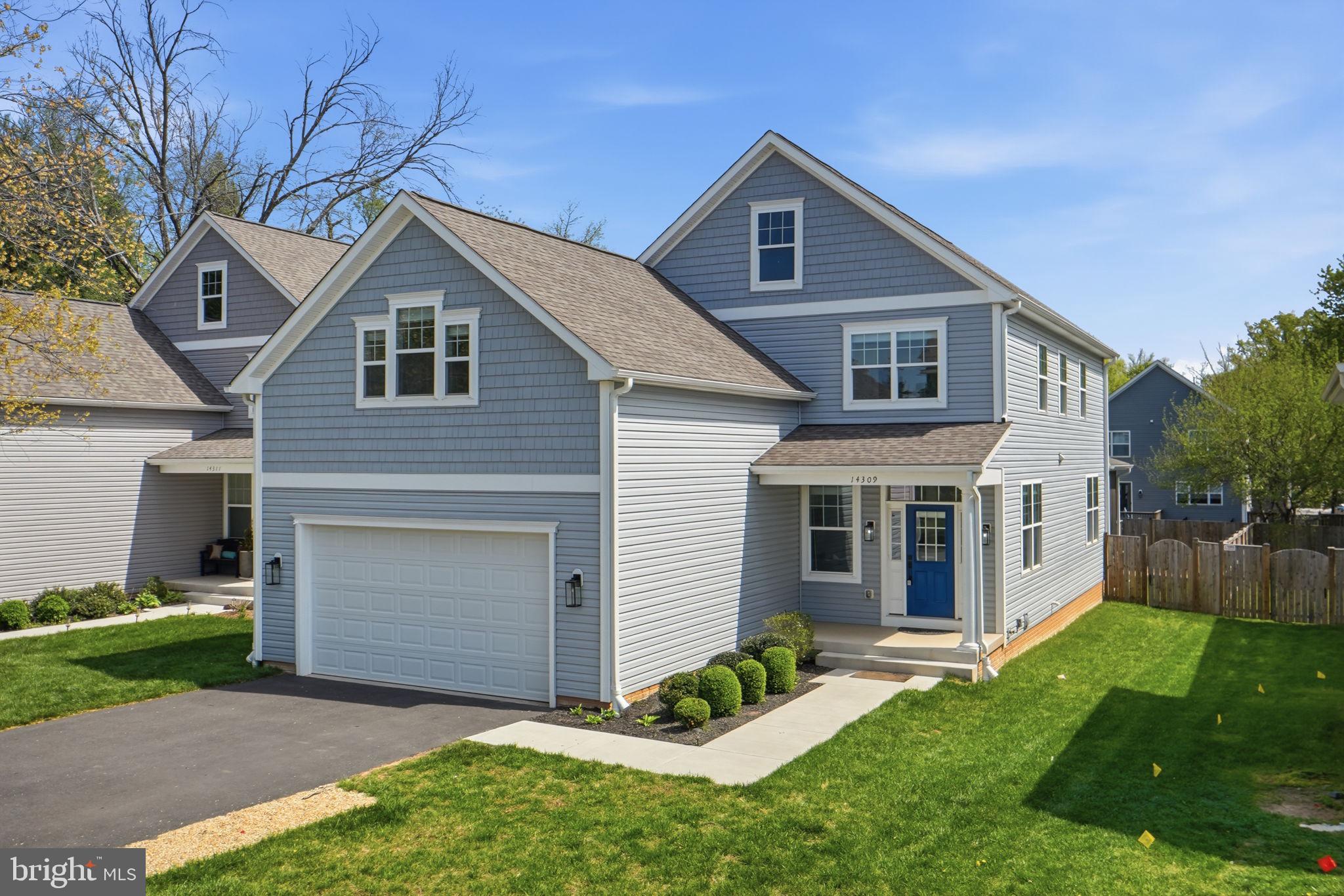 VA Assumable at 5.25%!!!!!   Rare opportunity to own a nearly-new 2022 custom home with over 3,500 finished square feet in Silver Spring for under $900K.   14309 Drayton Avenue delivers something incredibly rare in Silver Spring: a nearly-new custom home with modern design, energy-efficient systems, and over 3,500 square feet of finished living space—all tucked into an established neighborhood with equal access to commuting routes and abundant outdoor space.
Built in 2022 by Sterling Custom Homes, this 5-bedroom, 3.5-bath residence combines the clean lines and open layout today’s buyers want with the comfort and functionality that make a house truly feel like home. Set on a quiet cul-de-sac, the location offers a peaceful neighborhood feel while remaining just minutes from major commuter routes, shopping, dining, parks, and trails.
Inside, the main level was designed for modern living and entertaining. Natural light pours into the open-concept layout, highlighting hardwood flooring, recessed lighting, and seamless flow between the living, dining, and kitchen spaces. At the center of it all is a beautifully appointed chef’s kitchen with quartz countertops, stainless steel appliances, stylish backsplash, abundant cabinetry, and a large island ideal for gathering with family and friends.
The adjoining living room centers around a cozy gas fireplace, creating a warm and inviting everyday living space. Upstairs, the spacious primary suite offers a relaxing retreat complete with a sitting area, spa-inspired bath, and dual vanities. Three additional bedrooms, an upgraded hall bath with double vanity, and convenient upper-level laundry complete the second floor.
The finished lower level adds exceptional flexibility with a large recreation space, fifth bedroom, full bath, and room for a gym, office, media room, or guest suite.
Outside, enjoy a flat private yard with space to entertain, play, garden, or simply unwind. A two-car garage, extended driveway parking, and major systems from 2022 provide the convenience and peace of mind buyers rarely find in resale homes.

For buyers seeking modern construction, functional space, and move-in-ready condition in a well-connected Silver Spring location, 14309 Drayton Avenue is an opportunity that rarely comes available.