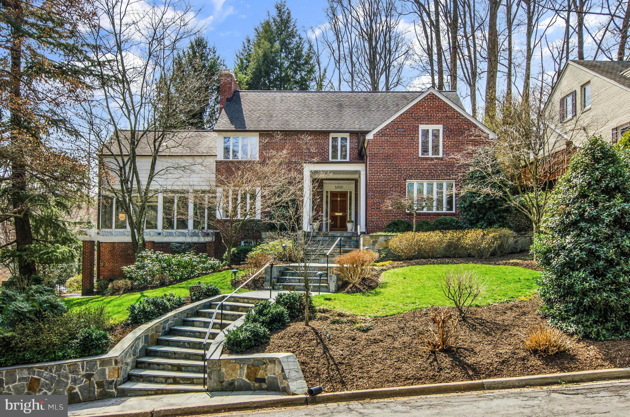 Westmoreland Hills! Wonderfully expanded and maintained 5 BR/3.5 BA home. 4550 sq feet of spacious & light filled rooms w/ exceptionally  large foyer, hallways and baths! Special features & upgrades throughout including: original random-width oak flooring, European inspired sunroom, wood- fired pizza/bread oven & grill on magnificent terrace. Walk to shops, parks, & the Capital Crescent Trail.