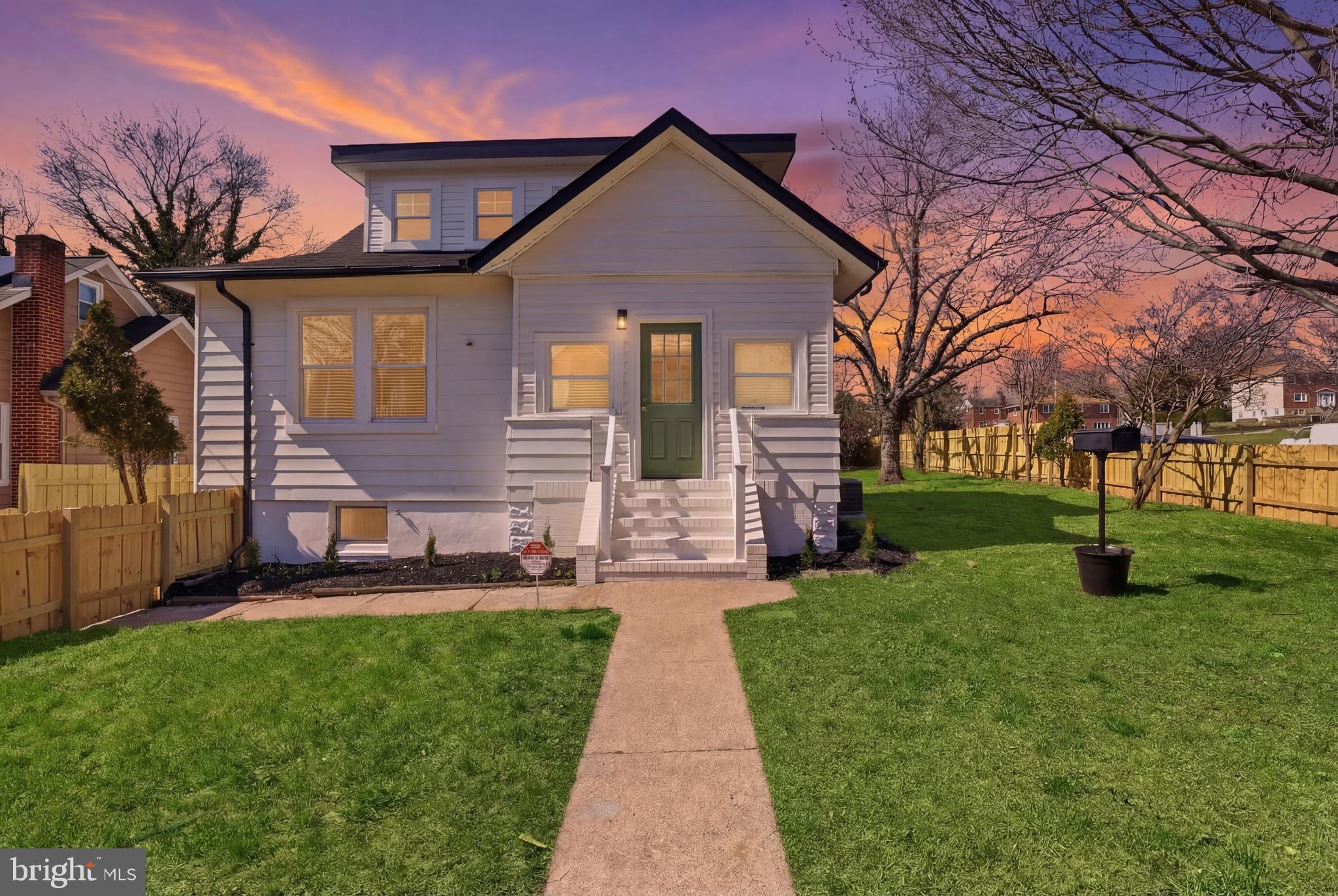 Set on a generous corner lot, this fully renovated five-bedroom, three-bathroom bungalow blends
timeless character with refined, modern living.
Thoughtfully reimagined across three finished levels, the home offers a cohesive, design-forward
layout where every space feels intentional, warm, and elevated.
Inside, the home is anchored by a thoughtfully designed feature wall with clean built-in niches and
a sleek linear fireplace, creating a warm and inviting focal point in the main living space. Soft
architectural lines and curated details add depth and character while maintaining a refined, modern
aesthetic. The kitchen and bathrooms have been fully redesigned with a focus on both beauty and
function, complemented by elevated finishes, durable luxury flooring throughout, and a brand-new
HVAC system for year-round comfort.
The primary suite features a spa-inspired bathroom designed for slow mornings and relaxed
evenings, while multiple living areas and a fully finished walk-out basement provide flexibility for
entertaining, extended living, or hosting guests.
Outside, enjoy a large, level yard, a fenced section, additional storage, ample driveway parking,
and a detached one-car garage equipped with a remote-controlled door and prewiring for a Wi-Fi-
enabled camera system.
With no HOA and a prime location just minutes from DC and Virginia, plus convenient access to
I-95, I-695, I-895, and Route 1, this home offers a rare balance of design, space, and accessibility