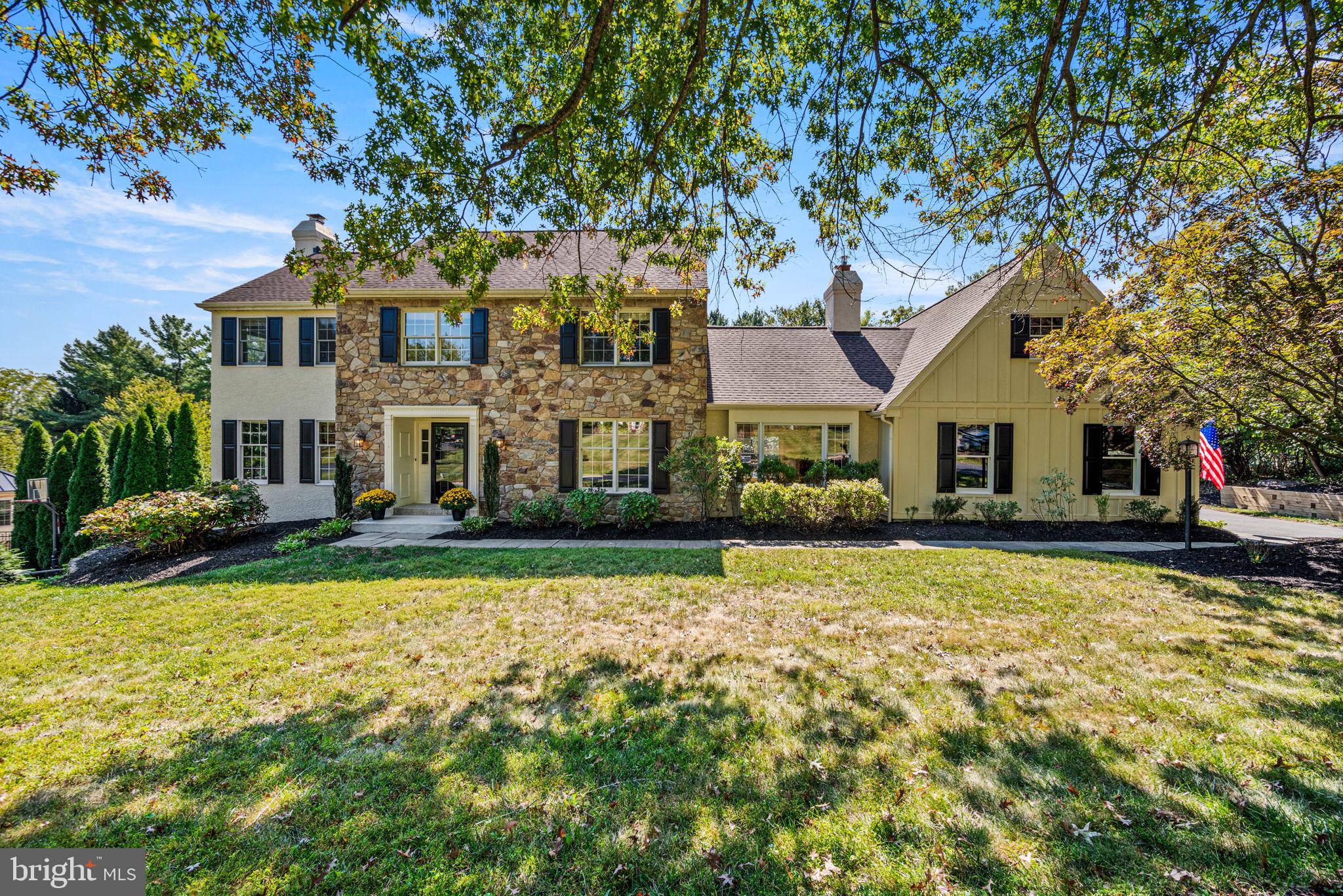 Welcome to 1021 Beaumont Road in Berwyn’s coveted “Spring Knoll” community. This beautifully maintained 4-bedroom, 3 full and 1 half bath residence blends timeless details with thoughtful updates, offering a truly move-in ready home in a prime location.
Step inside to find elegant formal spaces and inviting everyday living areas. The living room is highlighted by a marble wood burning fireplace with a custom mantle, while the family room showcases Brazilian wood floors, custom millwork paneling, and a brick fireplace with a newly added wood stove insert. The dining room features gorgeous paneling and hardwood floors, creating the perfect setting for memorable gatherings. 
The expansive, remodeled eat-in kitchen (2023) is a showstopper, featuring updated cabinetry, quartz countertops, a tiled backsplash, stainless steel appliances, and a large picture window above the sink. Sliding doors open to an expansive deck overlooking a professionally landscaped backyard with terraced gardens, lush plantings, and an underground irrigation system. At the center of it all is a beautiful in-ground pool—ideal for summer fun and gatherings. A private office, large mudroom/laundry room, updated powder room and 2-car garage with a Level 2 EV charger complete the first floor.
Upstairs, you’ll find generously sized bedrooms, a recently updated hall bath, and a serene primary suite with a walk-in closet. The finished lower level offers additional living space with newer carpeting and upgraded windows. This home has been meticulously cared for with upgrades, including: Moen Flo whole-home water shutoff, speaker wiring, passive pool heater, and numerous smart home features. Gas hookup available on the street.
With its blend of custom craftsmanship, modern upgrades, and outdoor living spaces, this property offers the best of Main Line living—minutes from top-rated schools, shopping, dining, and commuter routes. 1021 Beaumont Road is a rare opportunity to own a turnkey home in one of Berwyn’s most desirable neighborhoods.