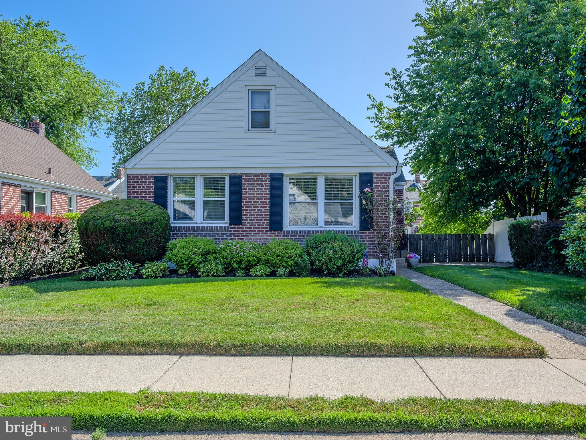Charming Brick Cape Cod in the Heart of Hillcrest, Drexel Hill
Welcome to this beautifully maintained brick Cape Cod nestled in the highly desirable Hillcrest neighborhood of Drexel Hill. Offering outstanding curb appeal, manicured landscaping, a built-in one-car garage, and a private driveway with parking for two additional vehicles, this home combines charm, comfort, and convenience.
Step inside to a welcoming living room that flows seamlessly into the dining room and remodeled kitchen. The kitchen features granite countertops, a counter-height peninsula, and includes a self-cleaning range, dishwasher, and refrigerator.
The main level offers two generously sized bedrooms and a full bathroom, providing flexible living options. Upstairs, you'll find a spacious primary suite complete with its own full bathroom and abundant storage space.
The full basement is unfinished and offers excellent potential for storage, a workshop, or future finishing. It also includes laundry facilities and direct access to the e.built-in garage.
Outside, enjoy a beautifully maintained, fenced-in yard—perfect for entertaining, gardening, pets, or simply relaxing.
Ideally located near public transportation with easy access to Philadelphia, shopping, dining, and entertainment. You'll also appreciate being within walking distance of Hillcrest Elementary School and Dermond Field.
Community, convenience, and comfort come together in this wonderful Hillcrest home.