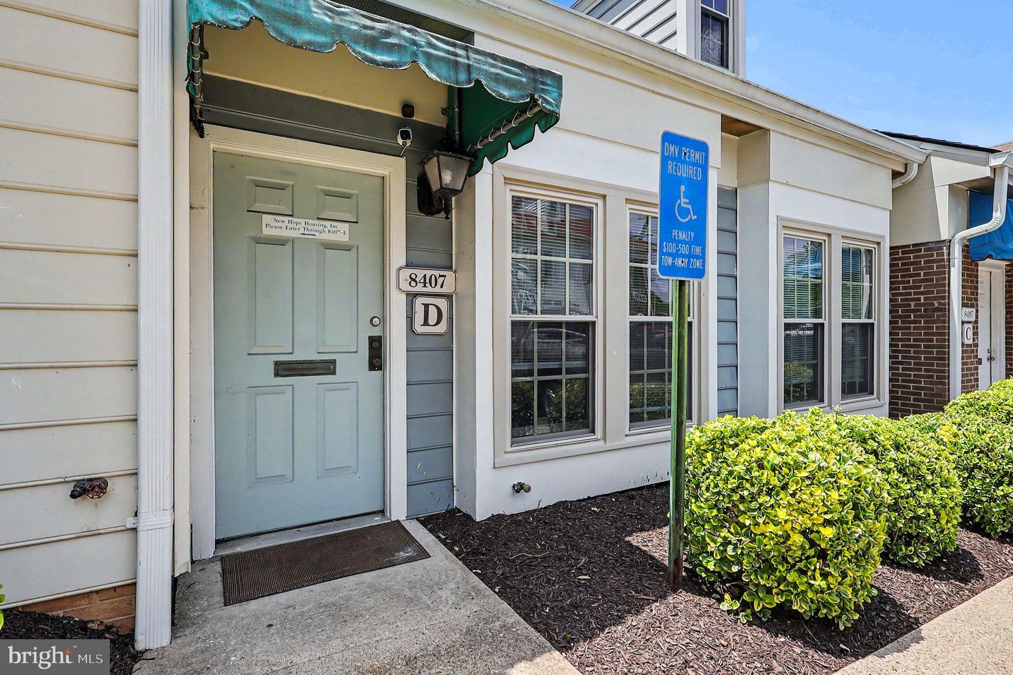 Commercial office condo for sale, located in Potomac Square, a well-established commercial condominium office park along the busy Richmond Highway (Route 1) corridor in the Mount Vernon area of Alexandria.  Suite D offers 1,152 sq ft of office space currently used as office space for a non-profit organization.  Built in 1985 and zoned C-5 (Neighborhood Retail Commercial District), the site allows a wide range of by-right commercial uses including: professional and business offices, personal service establishments, retail sales, financial institutions, restaurants, medical and repair service establishments, private clubs, and other neighborhood-serving commercial uses. Convenient access to 95, 495, and the Fairfax County Pkwy, and within easy reach of Fort Belvoir, one of the region's largest employers and home to major defense and government contractor activity, as well as Inova Mount Vernon Hospital and the Fort Belvoir Community Hospital nearby.  Retail and dining options are abundant and close by, including the Mount Vernon Plaza shopping center just up the road, the Beacon Center featuring Target and Home Depot, and numerous local restaurants.  Staff and visitors will enjoy proximity to the Huntington Metro Station, Old Town Alexandria's shops and historic waterfront district, and the National Harbor entertainment and dining destination just across the Potomac.  Suite D features a direct exterior entrance into a windowed office that could be converted into a welcome/reception area, a functional kitchen/break room with ceramic tile flooring, a conference room, a bathroom, a copy/filing cabinet area, and two generously sized private offices with rear-facing windows.  An interior opening currently connects Suite D to the adjacent Suite E, providing an opportunity for a buyer to purchase and combine both units into a larger contiguous suite.  Alternatively, the connecting wall can be reinstalled, allowing Suite D to be purchased and operated as a fully independent, self-contained unit. The building offers a surface parking lot with ample unassigned parking spaces.  This is a rare opportunity to acquire a well-located, versatile commercial condominium in a high-traffic corridor with strong visibility.