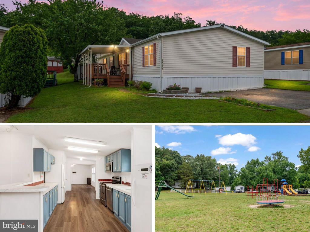Spacious Double-Wide Mobile Home in Jessup Available Now!!!  This Home offers almost 2,000 sq. ft. of Living Space and includes a functional layout with 4 Bedrooms, 2 Full Bathrooms, Formal Dining Area, Private Primary Suite with Walk-In Closet, Sitting Area, and Primary Bathroom with Shower & Soaking tub.  Home also includes LVP Flooring, Front Deck, 2 Car Driveway, and Solar System with Battery Storage to reduce energy costs.  The Chesapeake Mobile Estates Community offers a Pond with Water Feature, Playground, Basketball Court, and additional parking throughout the community.  Located minutes from Arundel Mills Mall, Fort Meade, and Commuter routes for easy access to Baltimore, Washington D.C., and Annapolis.