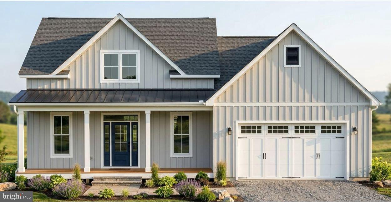 ***IN PERMITTING, CONSTRUCTION TO BEGIN SOON***
Nestled on just under an acre with beautiful views of the Shenandoah Mountains, this brand-new farmhouse-inspired home offers the perfect balance of privacy, convenience, and main-level living. Located just 9 minutes from I-66 Exit 13 in Linden, you'll enjoy easy access to Northern Virginia, Washington D.C., major airports, shopping, dining, and everyday conveniences while coming home to peaceful mountain surroundings.

Designed for comfortable living today and for years to come, this thoughtfully crafted home offers over 3,500 square feet of living space between main level and basement (optional finished basement) with an open-concept layout centered around a spacious great room, dining area, and designer kitchen featuring a large island with seating. The primary suite is privately situated on the main level and includes vaulted ceilings, a spacious walk-in closet, double vanities, linen storage, and a well-appointed ensuite bath. Two additional bedrooms and a full bath are located on the opposite side of the home, creating an ideal layout for family members or guests.

Enjoy morning coffee from the welcoming 240-square-foot front porch while taking in mountain views, or customize the optional rear porch to create the outdoor entertaining space you've always wanted. The front-load two-car garage provides convenience and ample storage, while the generous homesite allows the home to sit well back from the road, creating an expansive backyard with plenty of room to relax, entertain, garden, or simply enjoy the outdoors.

Whether you're working remotely with access to high-speed internet, commuting into Northern Virginia, or looking for a forever home that combines modern comfort with a peaceful setting, this exceptional new construction home delivers the lifestyle you've been searching for.

Taking offers now with deposit, move in August 2026.

photo updated weekly with build progress