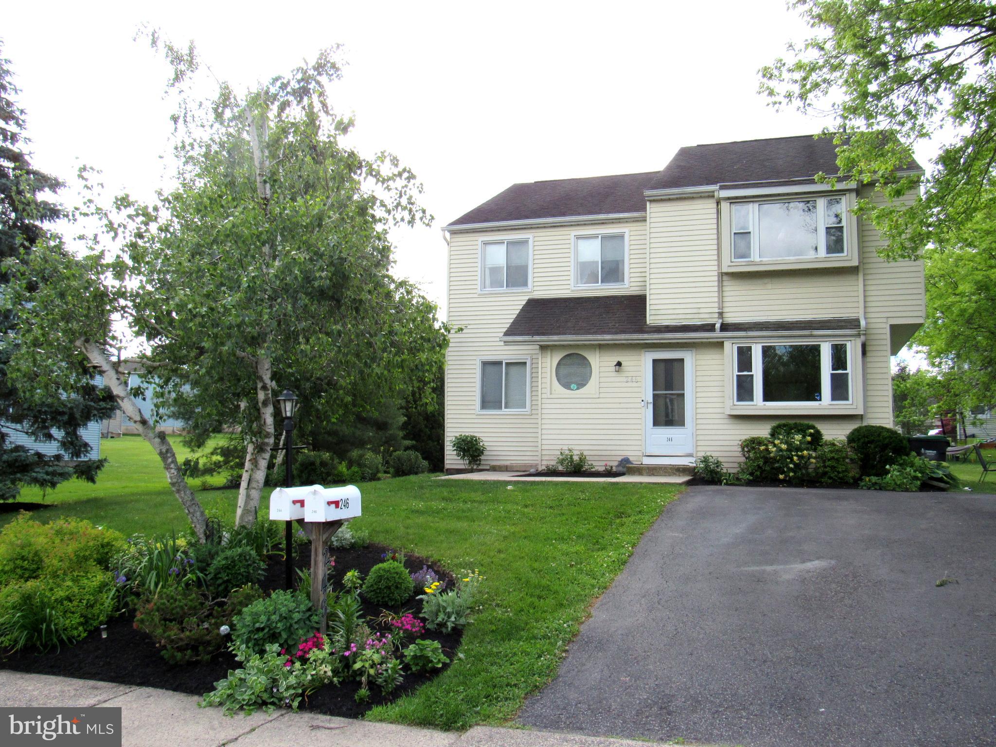 Well maintained Harleysville duplex in Souderton School District first time offered by original owner, First floor apartment is vacant that has been freshly painted, all new upgraded carpeting, new dishwasher and glass top electric range.  Refrigerators, washers and dryers in each apartment are included.  Long term tenant in 2nd Flr Apt since 2017 on month to month lease at $1,350 plus all utilities.  Great tenant who would like to stay, Both apartments have private entrances and off street parking.  Apartments have approximately 1,100 square feet with generous room sizes and ample closet space.  1st Flr Apt has new heat pump 2025.   Each apartment has a private entrance into their basement with storage and laundry.  Convenient location near walking trails, parks, community pool, restaurants and shopping.  Don't miss out on this turn key investment.  Owner is a licensed Associate Broker.