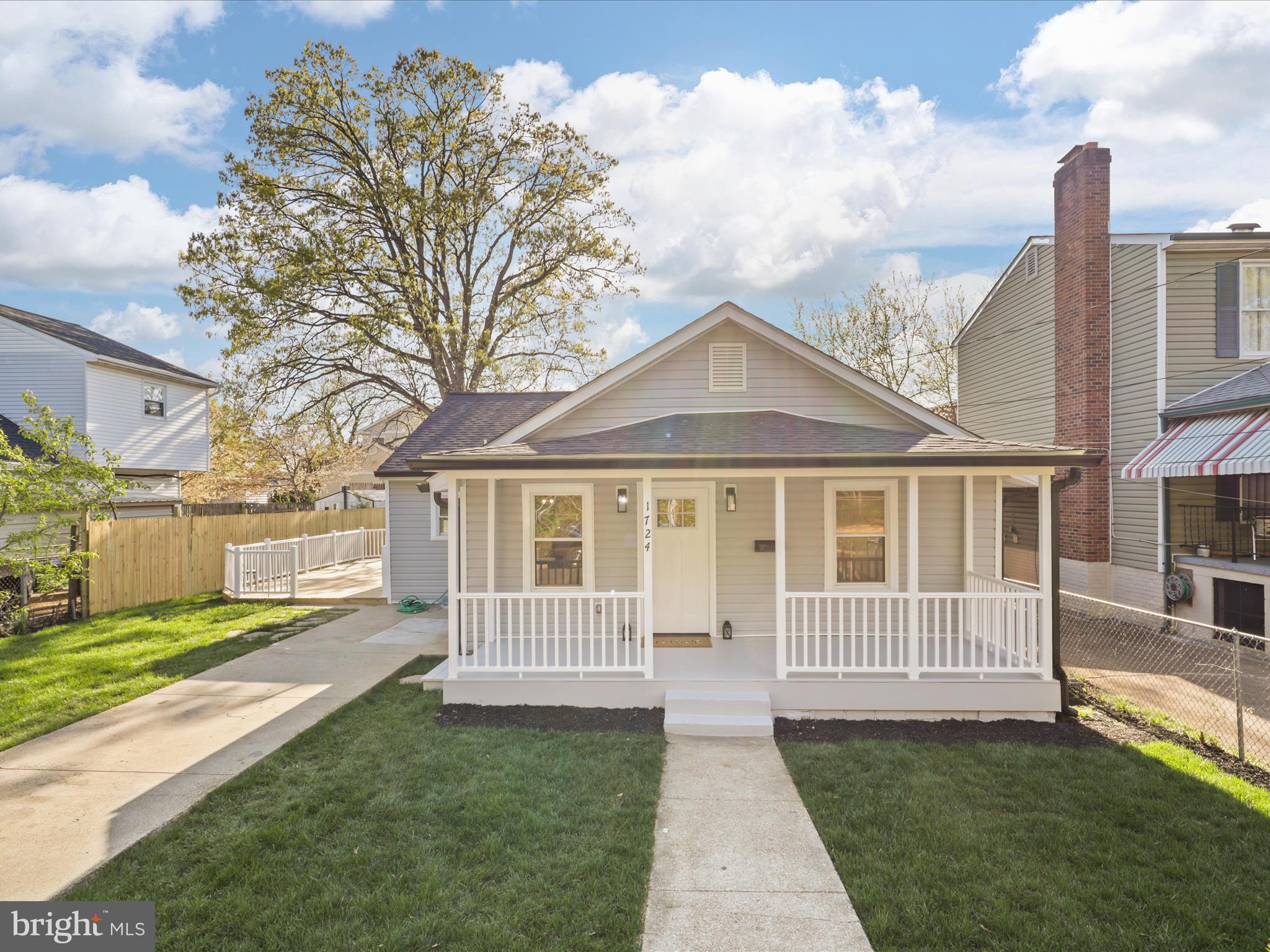 Welcome to this beautifully updated single-family home featuring three bedrooms and two full bathrooms. The open-concept layout boasts a separate living room and dining area.

The dining room flows seamlessly into a fully renovated kitchen with stainless steel appliances, Custom cabinets, and elegant granite countertops—a chef’s dream!

Recent upgrades include: New flooring throughout. Modern, updated bathrooms. New kitchen. Fresh custom paint. New Siding, New roof shingles. 

Step outside to enjoy your private oasis—a finished shed, a welcoming front porch, and a huge deck. Fenced front and backyard. Driveway parking and Ample street parking.

Located just Walking distance from the Army-Navy Golf Course, minutes away from Pentagon City, and downtown Washington, D.C., this home offers unbeatable convenience in a peaceful setting.

Please remove your shoes or wear shoe covers. Schedule your showing today!