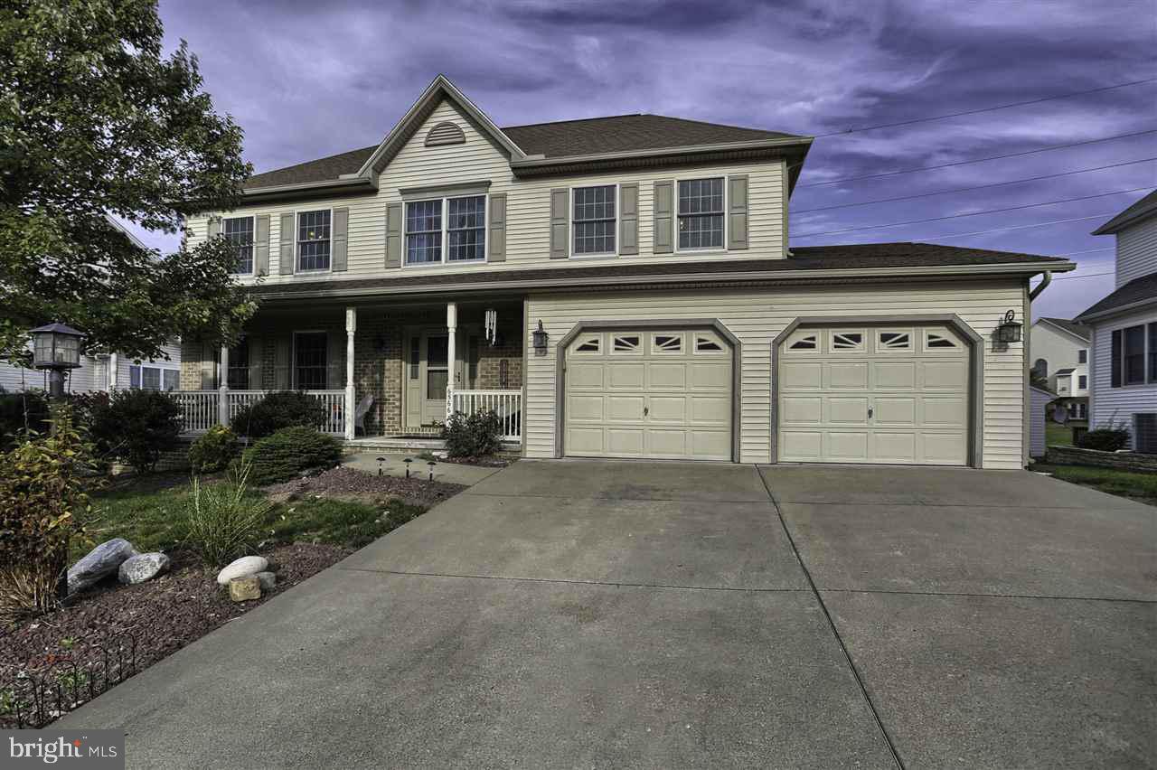 Spacious, well maintained 4 bed, 2.5 bath, w/2 car garage in Hunters Run! Energy Star home w/almost all LED lighting. Lg MBR Suite w/walk in closet & whirlpool tub! Tons of closet space & convenient upstairs laundry room. Beautiful, partially finished LL adds to living space while still providing lots of  storage space. Garage has workshop area & lots of built-in storage space. Sweet front porch & wonderful backyard w/deck for outdoor enjoyment. 1 yr HMS Home Warranty provided for piece of mind.