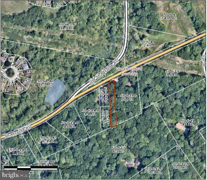 Welcome to Shadyside Road. Offered for sale is a .25-acre lot. This lot measures approximately 44' X 334' and is located in Downingtown. Seller financing is possible. Buyer and buyer's agent are responsible for verifying lot size and contacting township for building and usage related questions.