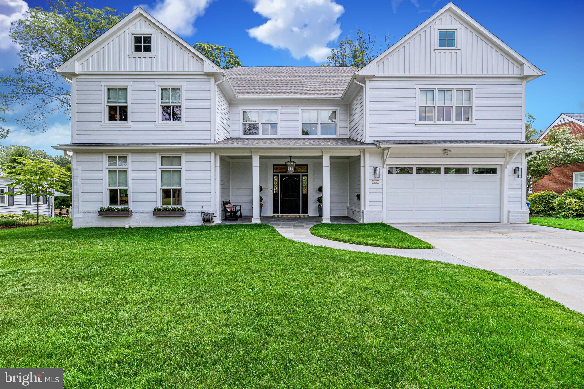 Thoughtfully designed, with attention to every detail this 2016 custom built home is stunning inside and out. Located in Belle Haven on a beautiful and private lot, the curved walk leads to a charming covered porch with beadboard ceiling and welcoming entry. The interior layout is functional and versatile with high end designer finishes throughout. The living room with a gas fireplace and built in bookcases is open to the impressive gourmet kitchen featuring Thermador, Liebherr and Miele appliances, marble counters, farmhouse sink and ample storage including a walk in pantry. The kitchen, the heart of the home, includes island and peninsula counter seating. An elegant yet inviting dining room is adjacent to the kitchen and is surrounded by windows creating a delightful setting. The screened porch located off the back of the home overlooks the yard and provides a peaceful space for relaxation or entertaining with easy flow to the patio with outdoor kitchen. Additional notable details of this extraordinary home include en suite baths with 3 bedrooms, a main level bedroom which can function as an office, playroom or den, spacious family room with wet bar, climate controlled garage, numerous walk-in closets, finished walk up attic for a fitness or craft room and magnificent natural light throughout!