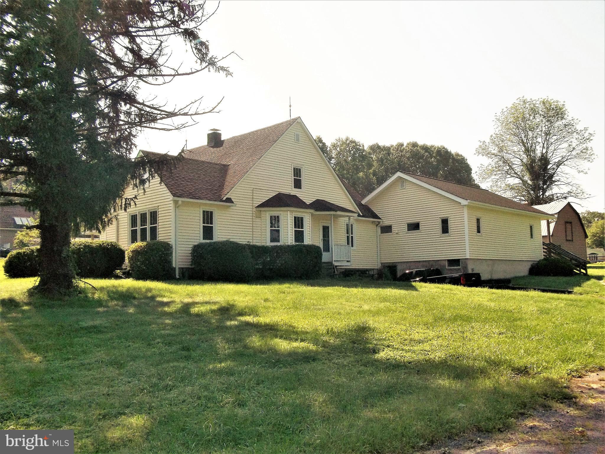 Country Living but close to I.95 & Bel Air. Estate Sale, some updating needed,  seller prefers to sell "As Is". Basement has been recently water proofed and home has been freshly painted. Original home has 4-5 BD & 2 Full Baths. In Law addition has another full bath, CAC, & its own entrance way, but also access from main house too. Hardwood floors throughout main house, Living room has wood burning fireplace. Perfect home for handy buyer who needs a lot of room!