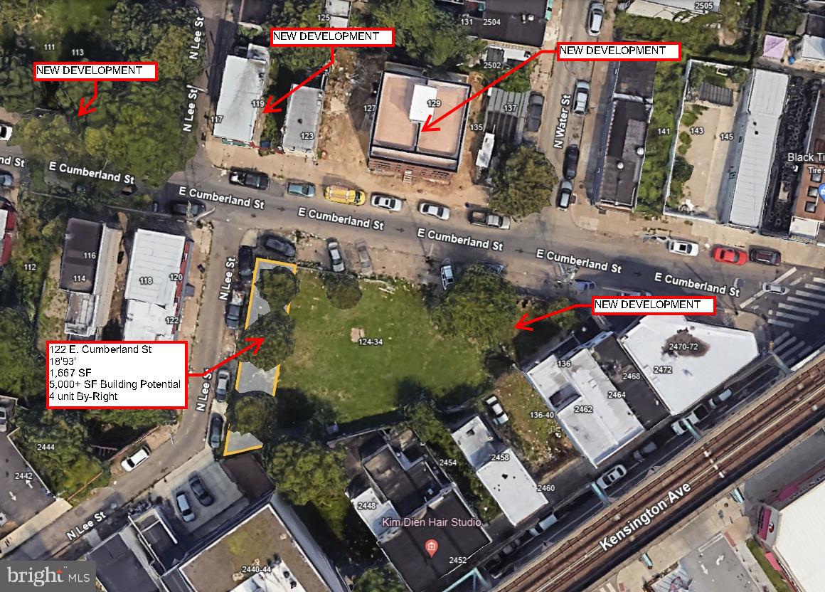 ALL OFFERS WILL BE CONSIDERED!
This 1,667 SF corner lot is a developer's dream. Located along one of Philadelphia's hottest neighborhoods, it offers exceptional potential for a multi-family project. With By-Right zoning for 4 units and over 5,000 SF of RM1 development, this property is ideal for investors seeking maximum return.

Enjoy unparalleled connectivity with multiple SEPTA bus lines and two Market-Frankford Line stops within a short walk. The thriving East Kensington scene, featuring new restaurants, bars, and shops, complements this opportunity. As a qualified federal opportunity zone, this property offers substantial tax incentives.

-1,667 SF corner lot (18'x93')
-By-Right zoning for 4+ units
-Over 5,000 SF RM1 multi-family potential
-Excellent public transportation
-Qualified federal opportunity zone