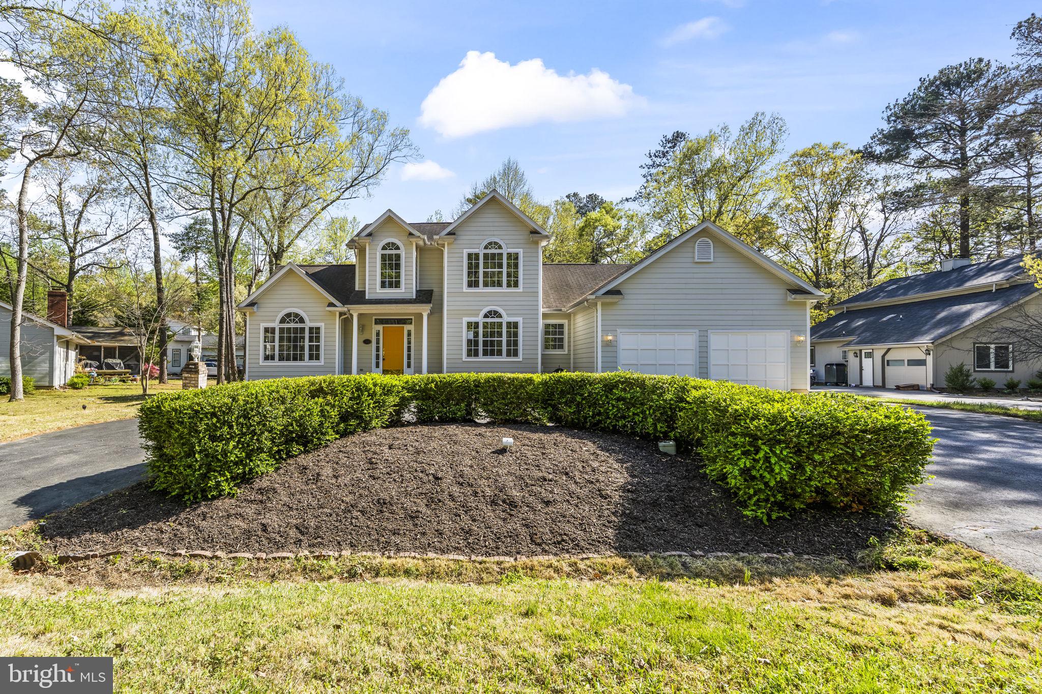 JUST REDUCED – $25,000 PRICE IMPROVEMENT! Incredible value for a fully renovated home – don’t miss this opportunity!***Beautifully updated home featuring a main-level owner’s suite in the sought-after Swan Point Golf & Country Club community! Offering over 3,000 sq. ft. of living space, this home includes 3 bedrooms, 2.5 bathrooms, and a versatile enclosed garage/rec room.

From the moment you arrive, the circular driveway and manicured landscaping create a welcoming, hotel-like curb appeal—one of the few homes in the Swan Point community offering this distinctive feature. Inside, the home is filled with natural light throughout, creating a bright and airy atmosphere. The grand two-story foyer with high ceilings and an elegant staircase makes a stunning and inviting first impression.

The home has recently undergone major updates, including fresh interior paint throughout, a remodeled kitchen featuring brand-new energy-efficient appliances, and tastefully updated bathrooms with modern vanities, fixtures, and finishes, giving them a clean, refreshed look. Additional improvements include extensive landscaping and driveway asphalt sealing, enhancing both function and curb appeal.

The main level features a spacious living room with a gas fireplace, formal dining room, and an eat-in kitchen. The main-floor owner’s suite offers a full bathroom, walk-in closet, and direct access to a private back deck. Enjoy outdoor living with a charming porch and enclosed patio area, perfect for relaxing in a peaceful setting.

Located in the Swan Point community, residents enjoy a wide range of amenities. HOA dues are $210 every six months. Membership in the Swan Point Yacht & Country Club is required, with fees of $175/month plus a $150 quarterly food and beverage minimum at The Point Grille. Membership includes access to the golf course, pool, marina with boat ramp, and tennis, pickleball, and basketball courts.