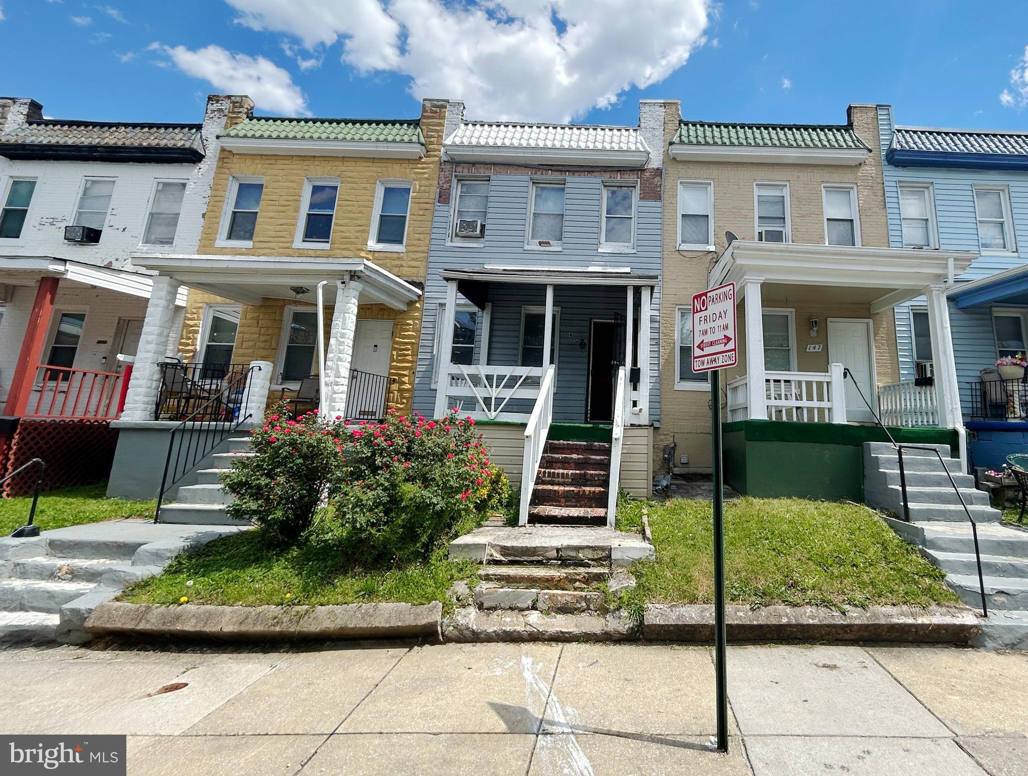 Welcome to this townhouse in the neighborhood of Saint Josephs! Built in 1926, this home offers a blend of classic architecture and modern functionality. Spanning 985 square feet, the residence features three bedrooms and a full bathroom with tub shower, designed for versatility of lifestyles. The interior showcases an open floor plan with double pane and hung windows, enhancing the flow of natural light in the living and dining areas. The kitchen, which is adjacent to the dining room, is equipped with custom-made white cabinetry, granite countertops and appliances. The basement is unfinished but awaits your design and personal touch to expand the living space. Externally, the property is framed by vinyl and aluminum siding and has a porch at the front. With a city view together with a two-minute walking distance to Saint Joseph's Park and an eleven-minute drive to Hollins Market, this property is a great choice for those seeking convenience.
