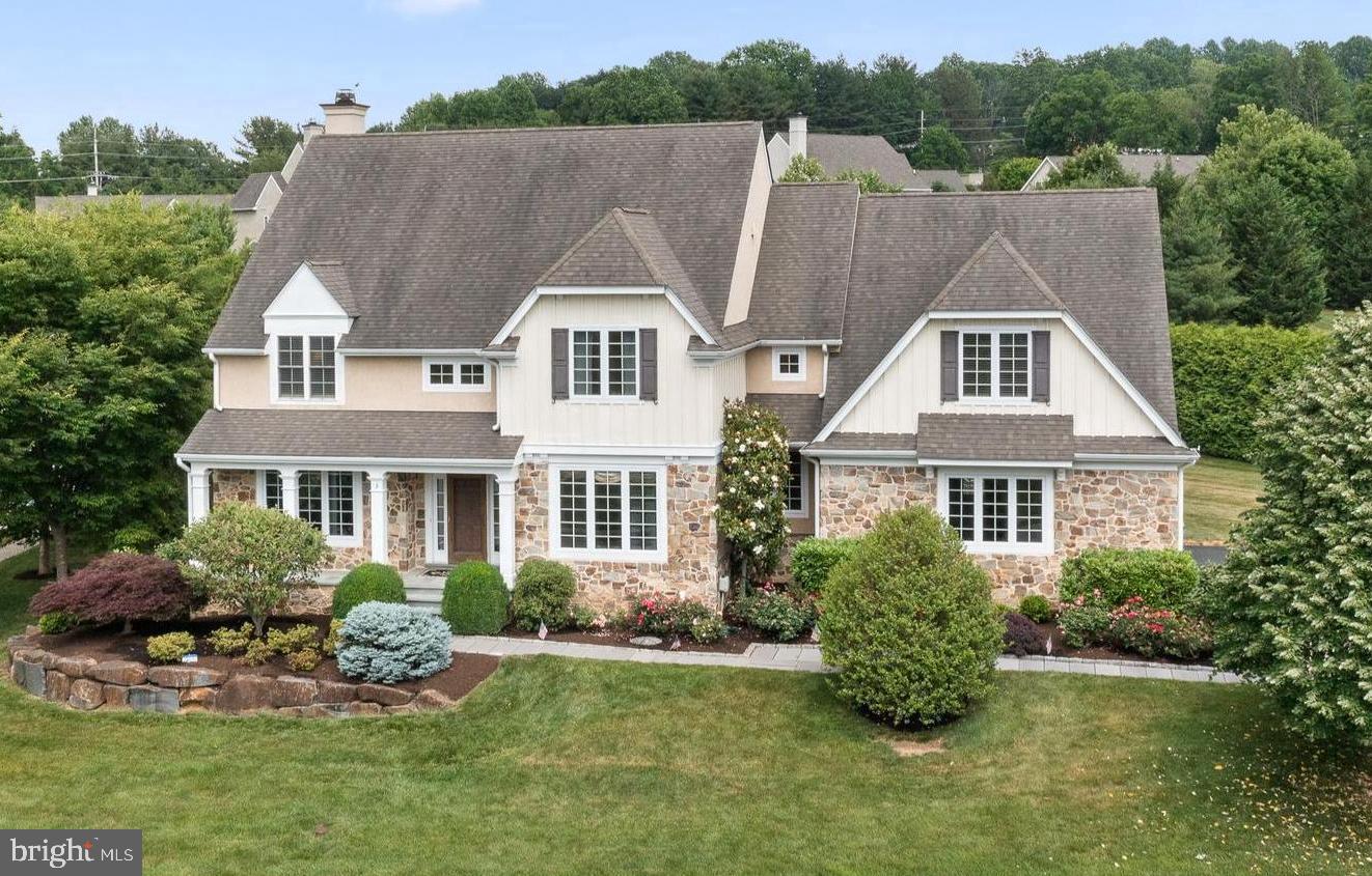 An exquisite residence nestled  in the desirable community of Andover, conveniently located on the corner of Rtes. 352 and 926 in Glen Mills & built by Vaughan and Sautter Builders.  This stunning property.  with LOW TAXES and UNSURPASSED QUALITY, offers a perfect blend of elegance, comfort, and modern amenities, making it an ideal place to call home.  As you approach the property, you'll be captivated by its beautiful curb appeal. The house is situated on a corner lot of a cul de sac, featuring a spacious lawn, mature trees and landscaping, creating a picturesque and private setting.  A stone front walkway leads to an inviting front porch.  Step inside the front door and you'll be greeted by a bright Foyer with a separate formal Living Room and Dining Room, adorned with gleaming hardwood floors and an abundance of natural light. The open concept design seamlessly connects the various living spaces, providing a sense of fluidity and spaciousness throughout the home.  A gourmet kitchen that will delight any aspiring chef.  It features high-end stainless steel appliances,- Viking six burner Cooktop and Refrigerator, Bosch Dishwasher and Jenn air oven and microwave - custom cabinetry, granite countertops, and a large center island with a breakfast bar.  Adjacent to the kitchen is a light filled Morning Room, perfect for enjoying casual meals or sipping morning coffee while overlooking the private backyard.  The Great Room is an inviting space, with abundant windows and paneled fireplace wall with custom built-in cabinets and bookcases.  It's an ideal spot for entertaining guests or spending quality time with loved ones. Moving on to the walk in pantry, an additional computer room (flex ) with built in bookcase, a mud room with built in cubbies and access to the 3 car garage completes this well laid out main floor. Step outside where you'll discover a spacious screened in porch, plus an open deck, ideal for al fresco dining, summer barbecues, or simply enjoying the tranquility of the surroundings. The well-manicured flat yard offers plenty of space for outdoor activities.
Upstairs the primary suite is a true retreat, offering a serene and private sanctuary. It boasts a spacious bedroom with tray ceiling, two custom outfitted walk-in closets, plus a spa-like ensuite bath with water closet, soaking tub, dual vanities and oversize shower with frameless glass door. Three additional bedrooms and three full baths are generously sized and feature ample closet space, ensuring comfort for family members or guests.  An upstairs Laundry and Office area complete the second floor
The lower level of the home provides even more space for relaxation and entertainment. It includes a recreation room, perfect for hosting game nights or setting up a home theater, and incudes a bar, wine cellar and powder room 
Natural Gas Heat, Public Water and Public Sewer.  Enjoy West Chester schools, close proximity to shopping and dining in West Chester, Newtown Square and Media, plus an easy commute to Delaware, the Main Line and Philadelphia Airport. Make your appointment soon to see this very special home!