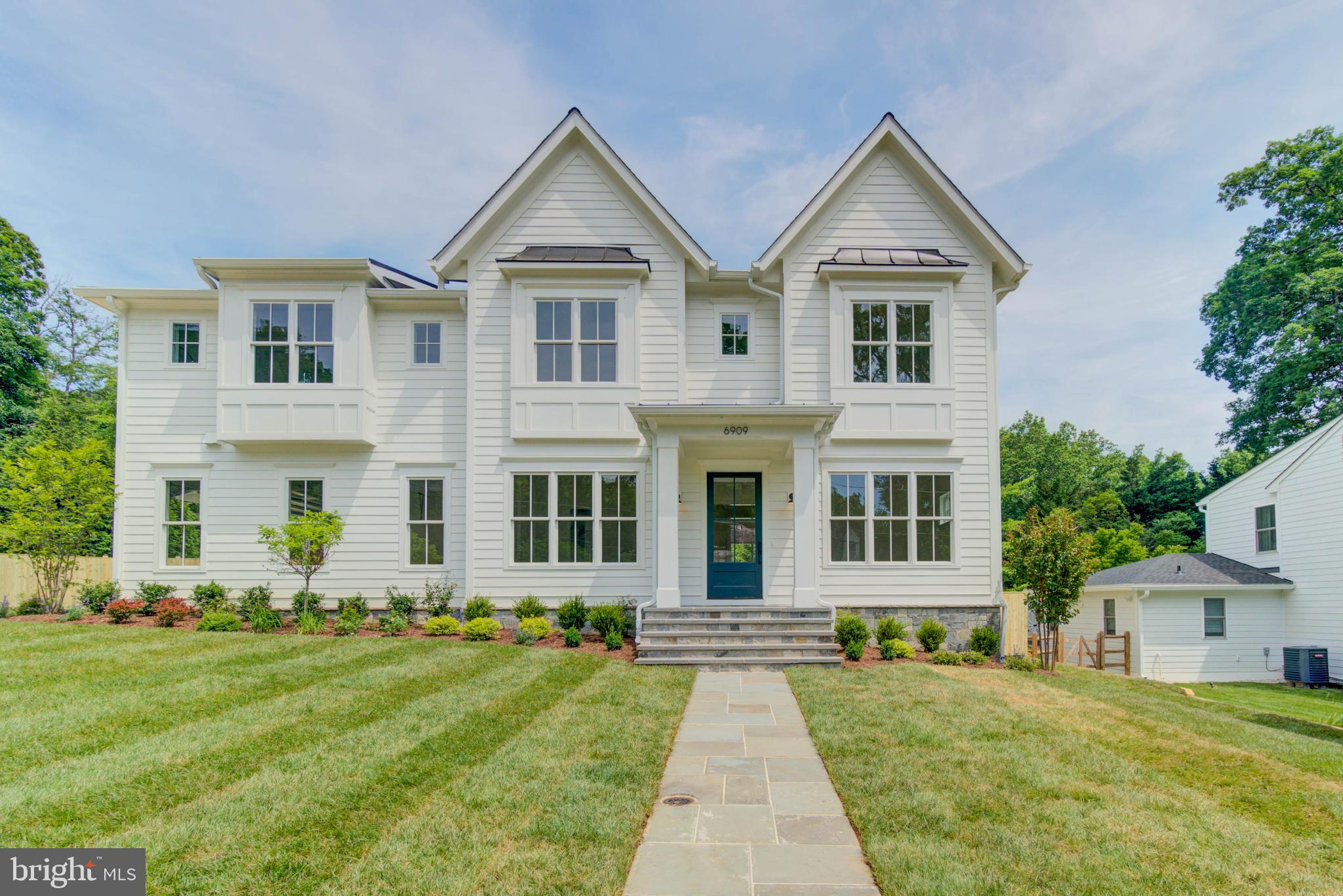 Designed by acclaimed Claude C. Lapp Architects and Megan Lynn Interiors and built by award winning local builder Kevin Kehoe of The Kehoe Group, this exquisite custom home exceeds every expectation of today’s discerning buyer. This home sits beautifully on a large, private, and level 12,714 square foot lot in the Whitman school district. The location is convenient to downtown DC, Bethesda, and Northern Virginia. With 5 bedrooms, each featuring their own en suite bathroom, the residence spans 6,678 square feet under roof. The Kehoe Group has curated luxury finishes and bespoke details throughout every room. Future property taxes to be assessed by Montgomery County.
