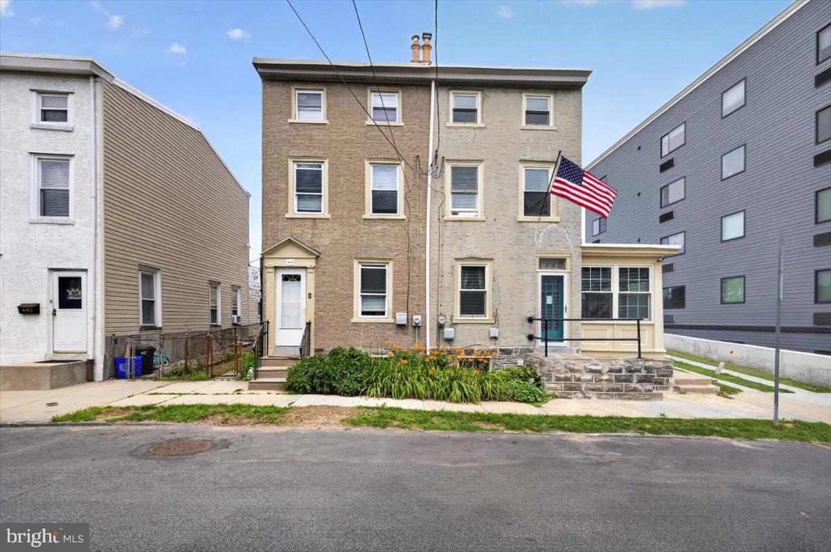 Welcome to 444 Lemonte St. right in the heart of Roxborough and minutes away from Main Street Manayunk. BACK ON MARKET and now vacant. Enter a spacious living room with many windows for an enormous amount of sunlight, next you have your dining room followed by an amazing Kitchen with all new custom cabinets, eat-in island with granite countertops, neutral backsplash and state of the art appliances. Beyond that there’s a beautiful half bath.   Newly refinished hardwood flooring throughout the entire house. On the second level there are two bedrooms and a gorgeous modern bathroom. On the third level you’ll find two more large bedrooms with absolutely gorgeous red pine floors. There’s also a finished basement with a washer and dryer. The rear yard is a nice spacious area with lots of potential.