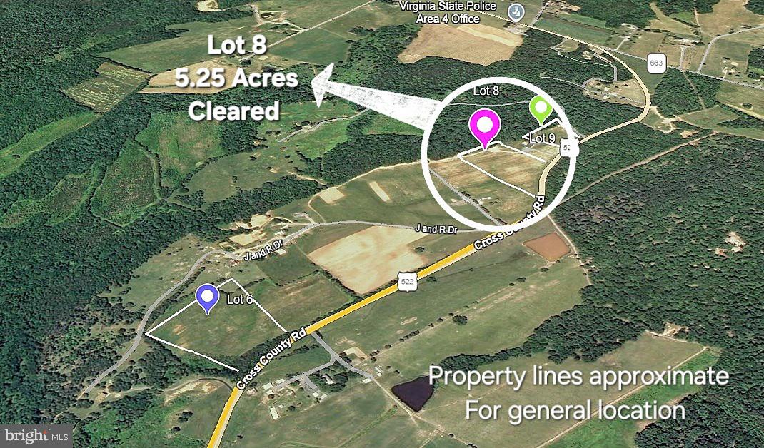 5.25 cleared acreage. Cross County Rd. Rt. 522.  Save money not having to clear your lot. Two miles from Interstate 64 making a quick commute to anywhere. Take a look and see if this is your place in the world. More photos and plat on
the way! See you soon!