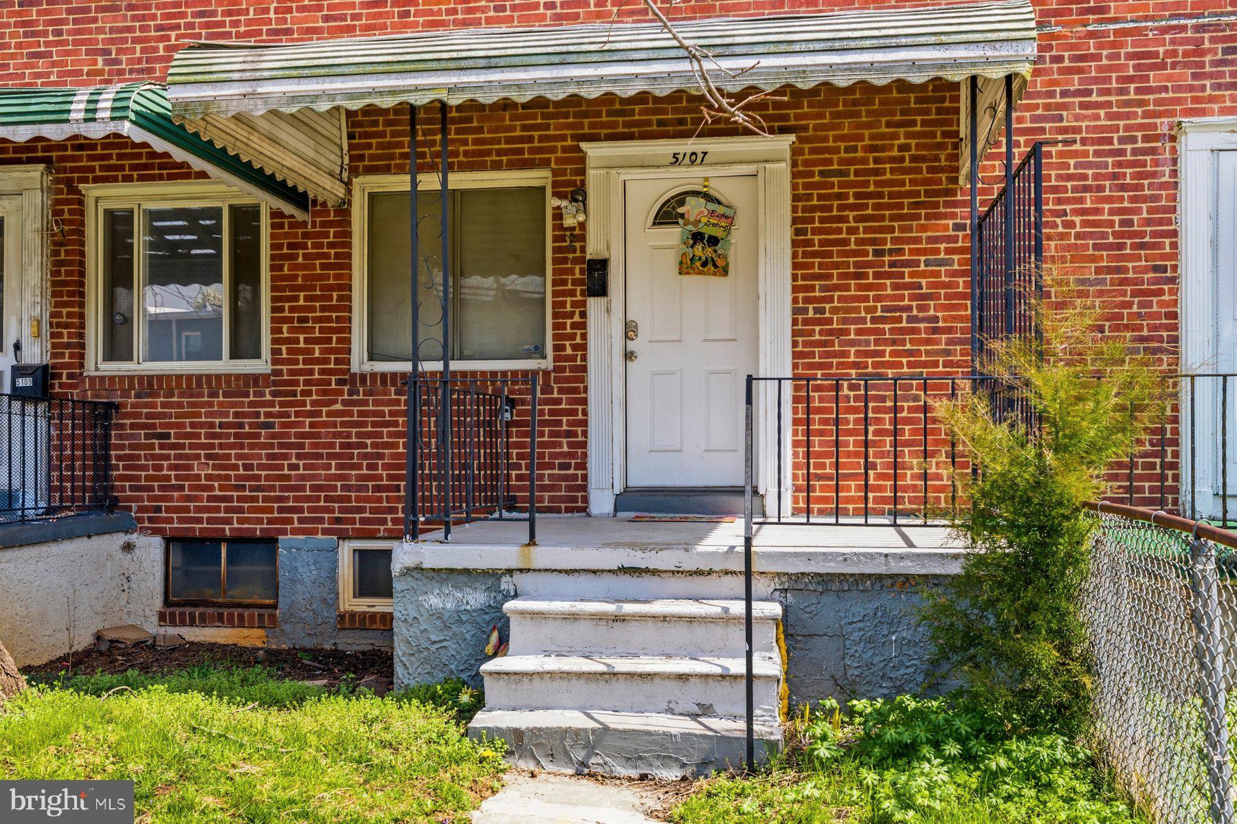 The perfect investment opportunity awaits you with this 2BR/1.5BA Townhome located on a quiet street in Levindale.  This home features a covered front porch overlooking the spacious front yard, which includes green space and a mature tree. It also has sliding doors to a large wood deck in the fenced back yard and three floors of living space with a half bath on the lower level.  Imagine the possibilities this home offers including close to shopping, restaurants, and commuter routes.