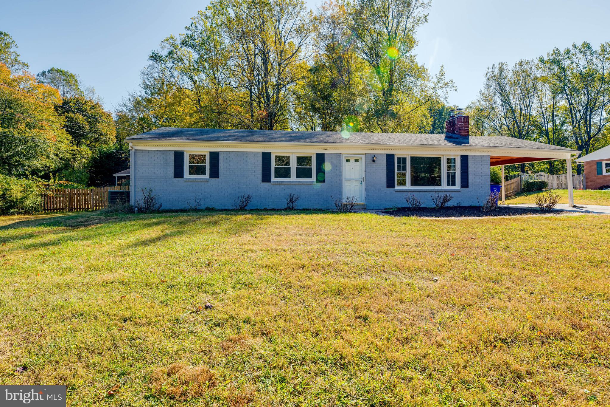 All brick rancher featuring 3 bedroom 2 bath with hardwood floors and fireplace. Full basement with walk out.   Fenced in back yard with nearly an acre. Just a hop, skip and jump to Scotts Cove/Rocky Gorge reservoir for fishing, row boats or Kayaks. Great Neighborhood in a rural setting yet close to major routes.