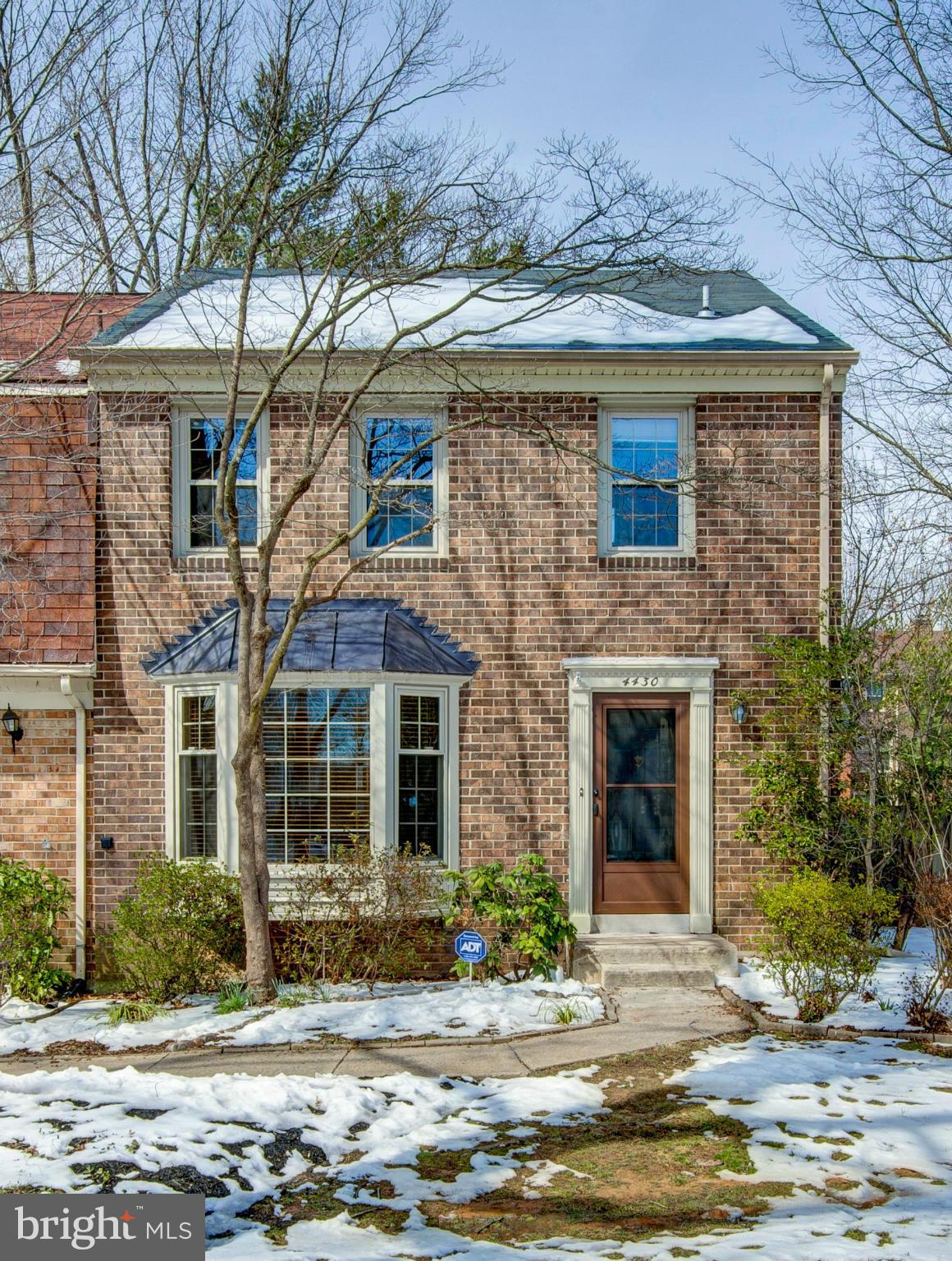 This wonderful end unit townhouse with 3 bedrooms, two full and two half baths is move-in ready.  It features a large MBR with a sitting room, a finished basement,and a large eat-in kitchen with sliders opening to a fantastic patio area. The back yard backs to common area giving you a feeling of space without the maintenance. Convenient to commuter routes.  Floor plans are under the tour section.