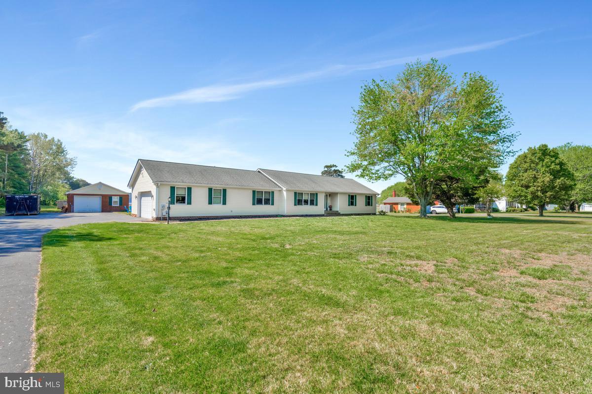 WATERFRONT for Days!!! Do you LOVE the Chesapeake Bay, but hate the tides and waves? Do you love Solomon's Island, but hate the summer crowds? Do you love a private home, but want to get to great shopping & restaurants? Then THIS IS YOUR HOME!! 
Nestled along the serene shores of St. Jerome Creek, this spacious ranch home offers a rare opportunity to own a waterfront retreat with truly unmatched, 360-degree water views from nearly every window. Solidly built with “great bones,” this home is ready for your personal touch—an ideal canvas for your HGTV-inspired renovation and instant sweat equity. Designed for easy main-level living, the home features three generously sized bedrooms and two and a half baths, along with a spacious layout that maximizes both comfort and those breathtaking creek views. An expansive attic provides excellent storage, while the attached two-car garage adds everyday convenience. Adding even more value and versatility, the ORGINAL HOME—approximately 800 square feet—sits just behind the main residence and is currently configured as an additional garage. With minimal effort, it could be restored into a charming accessory dwelling unit, perfect for rental income, guest accommodations, or a private retreat. Outside, the lifestyle truly shines. Embrace laid-back waterfront living with your own private pier—ideal for fishing, crabbing, and kayaking. A storage shed keeps all your gear organized, while a detached garage has been transformed into a relaxed summer hangout space. Whether you're enjoying quiet mornings on the water or entertaining by the creek, this property delivers the very best of Southern Maryland living. Estate Sale – Sold strictly AS-IS. Seller requires a minimum of 24-hour notice for all showings.