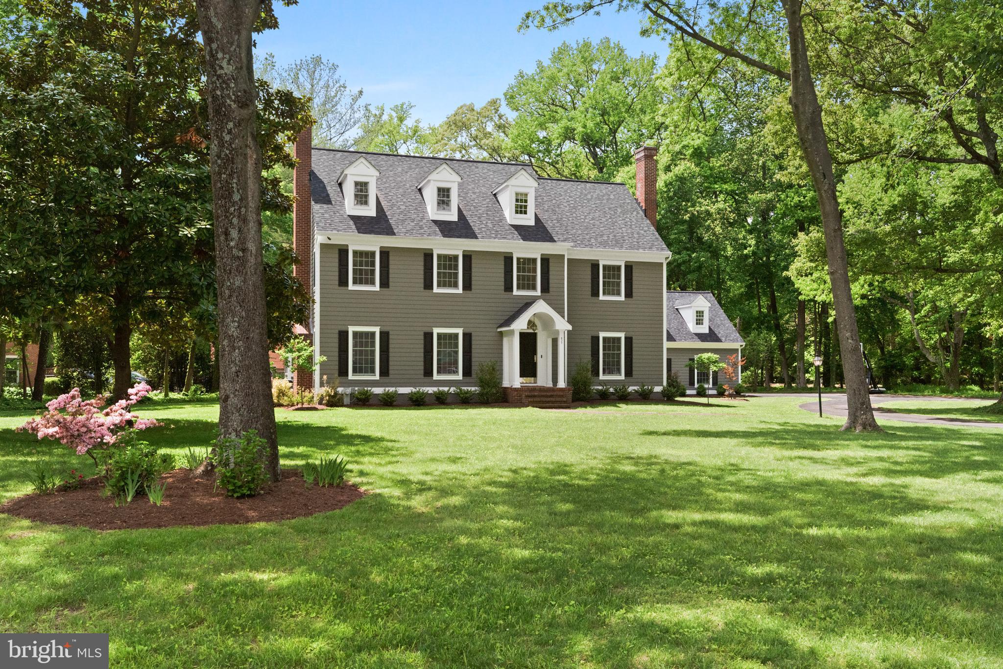 Looking for perfection? Here it is!  One of the most beautiful homes in Annapolis, this  stately Center Hall Colonial is located on a 1 acre lot in the sought after water privileged community of Amberley.  Top of the line 2021  renovation to kitchen, all baths, lighting, floors and  casework.  Over 5000 square feet of finished living space including an exquisitely designed  white kitchen  with custom made wood cabinetry, Waterworks Hardware, Wolf and Subzero appliances,  Silestone/quartz counter tops and island. The 4.5 baths were totally remodeled with the finest materials and finishes such a marble basketweave flooring, DXV pedestal sinks and toilets, Restoration Hardware faucets and hardware.  Main level with flexible room spaces and a light filled 4 season sun room. The second floor offers  4 bedrooms including an exquisite Owners Suite and luxury bath with Victoria and Albert soaking tub and DXV pedestal sinks plus 3 additional bedrooms. The third floor suite  was re-designed with full bath and sitting room/media room. Brightly lit lower level recreation room with built-ins. Spacious detached two car garage. Beautifully landscaped corner lot across the street from Whitehall Creek. Amberley offer 3 Community Piers with deep water slips, kayak and SUP racks and is located minutes to the open waters of the Chesapeake Bay. Ideal location for community to Washington, Baltimore and the Eastern Shore.